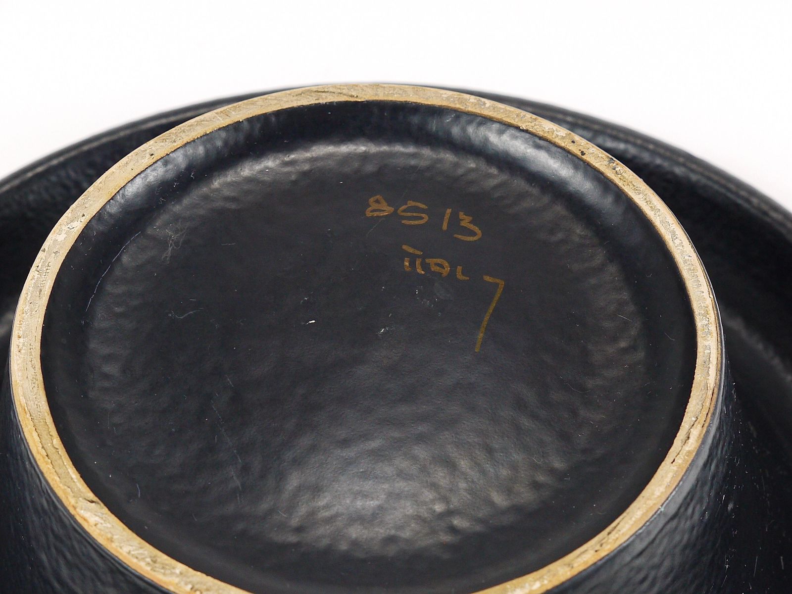 Aldo Londi Bitossi Striped Mid Century Ceramic Centerpiece Bowl, Italy, 1960s photo vinterior