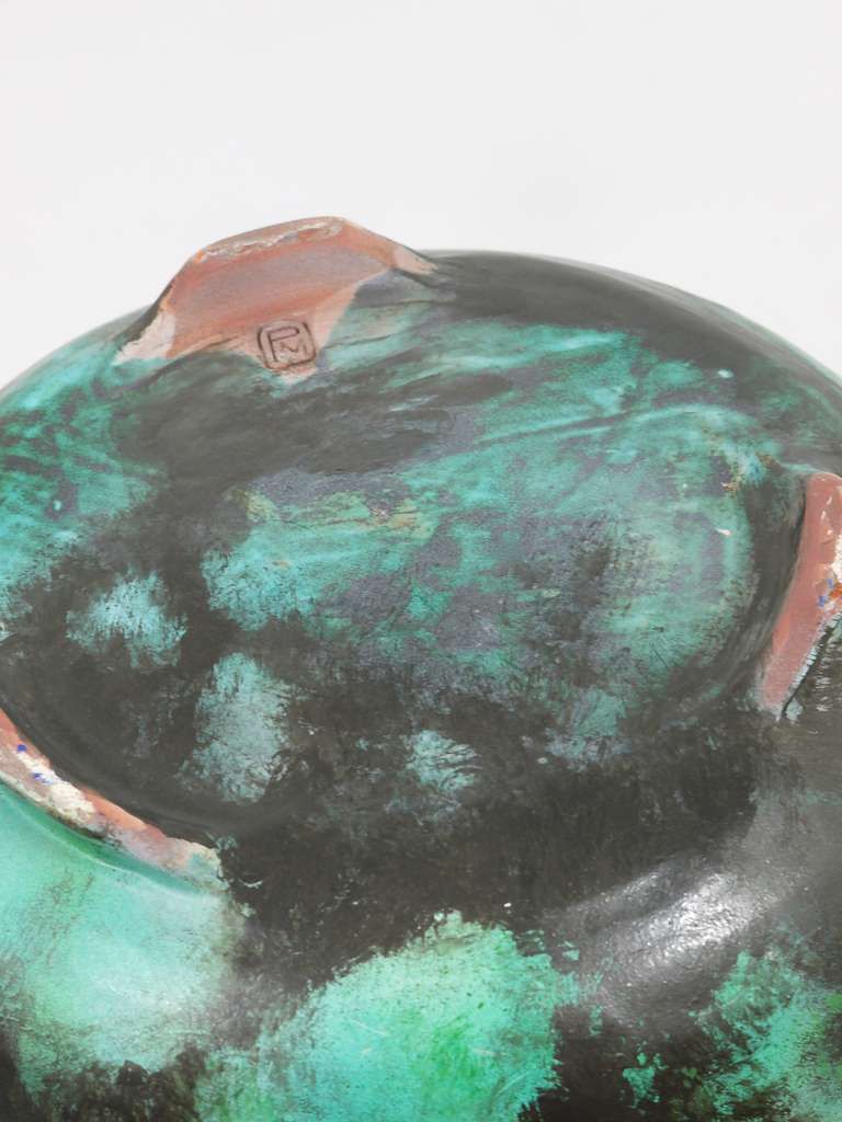 Large Michael Powolny Viennese Art Nouveau Secession Flower Pot, Austria, 1920s photo buy