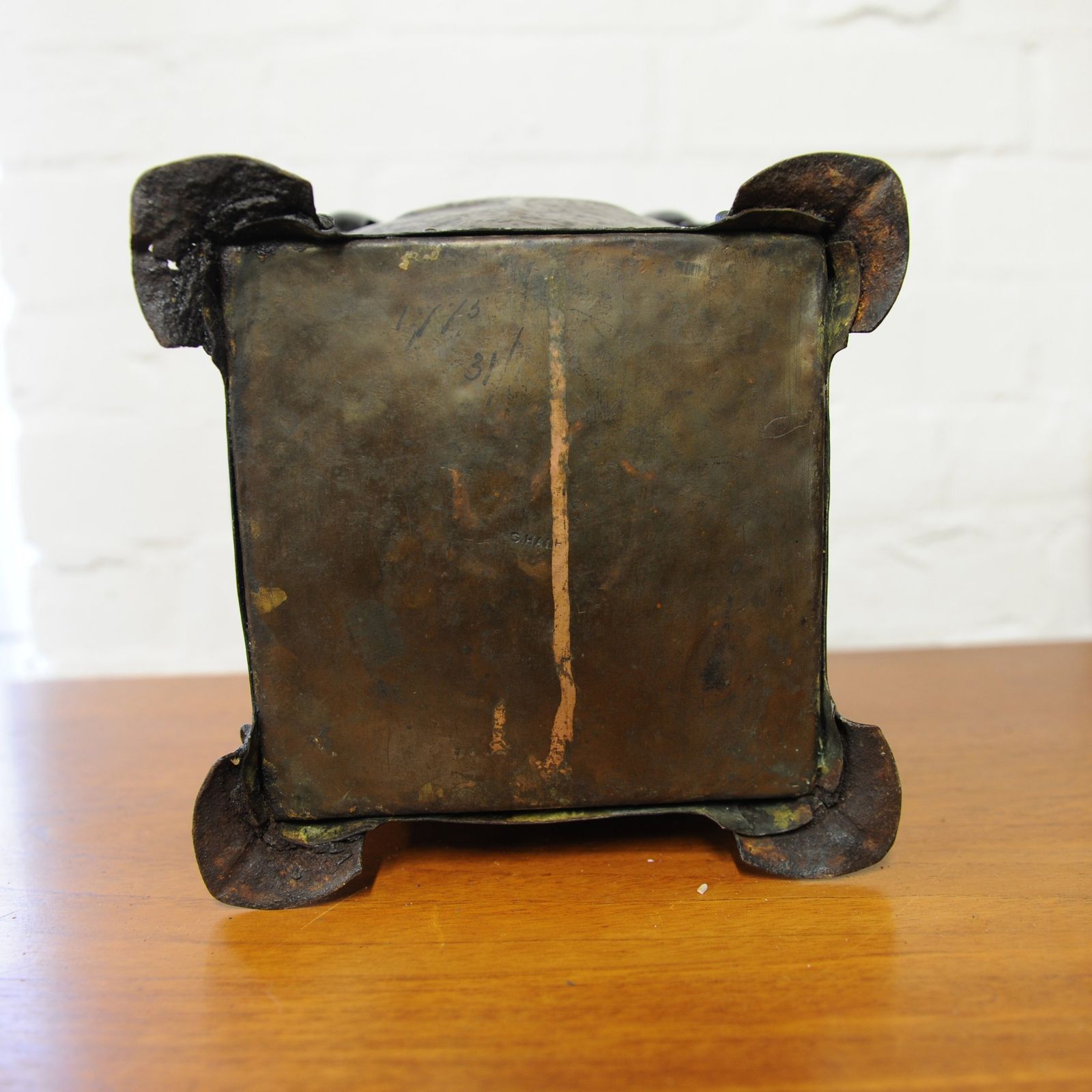 Decorative Arts & Crafts Copper Plant Pot With Spade Design, 1900s photo Home Decor