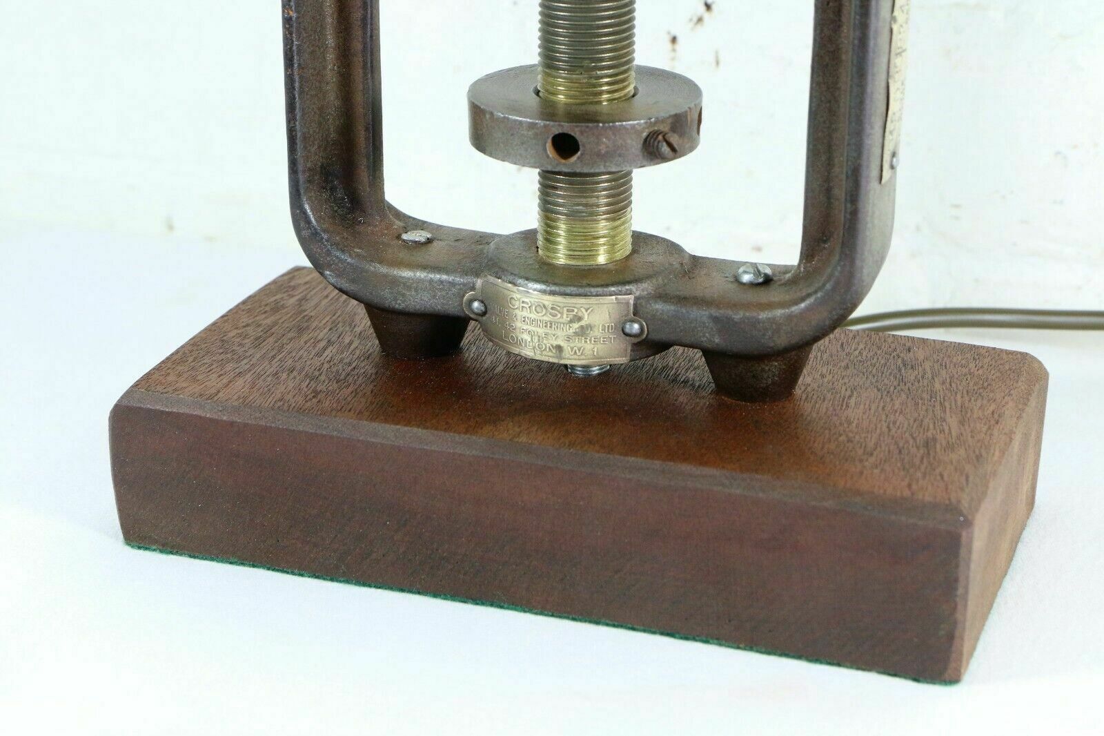 Steampunk Desk Lamp Table Lamp Vintage Industrial Pump Room Parts Brass & Iron photo 85.0
