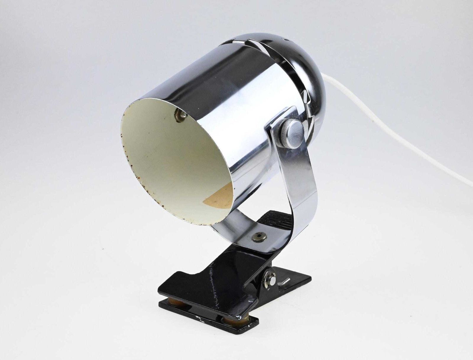 Chrome Clip On Table Lamp By Lidokov, Stanislav Indra Lamp, Metal Lamp, Desk Metal Lamp, Table Lamp, Desk Lamp, Mid Century Lamp photo 127.0
