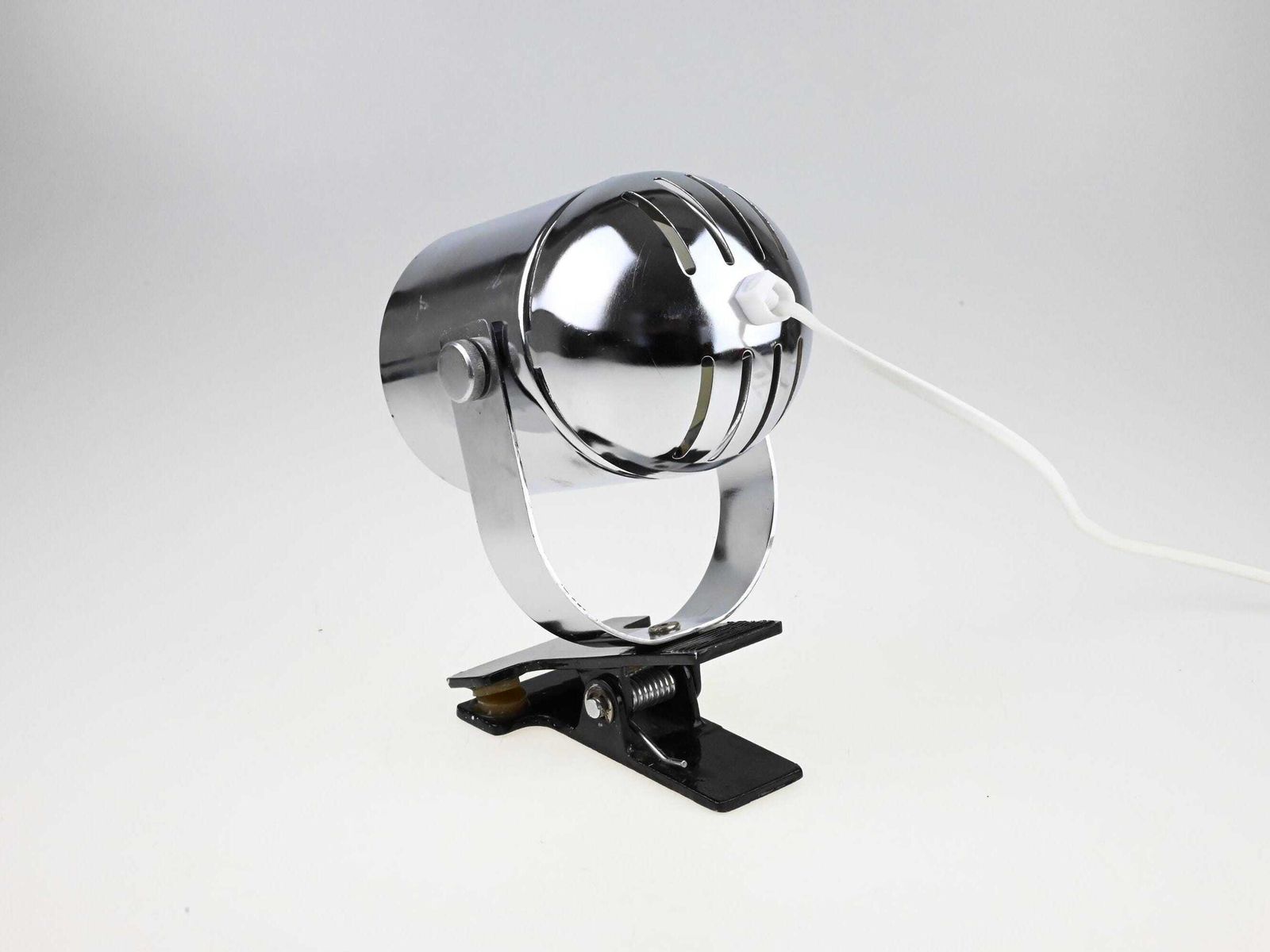 Chrome Clip On Table Lamp By Lidokov, Stanislav Indra Lamp, Metal Lamp, Desk Metal Lamp, Table Lamp, Desk Lamp, Mid Century Lamp photo buy