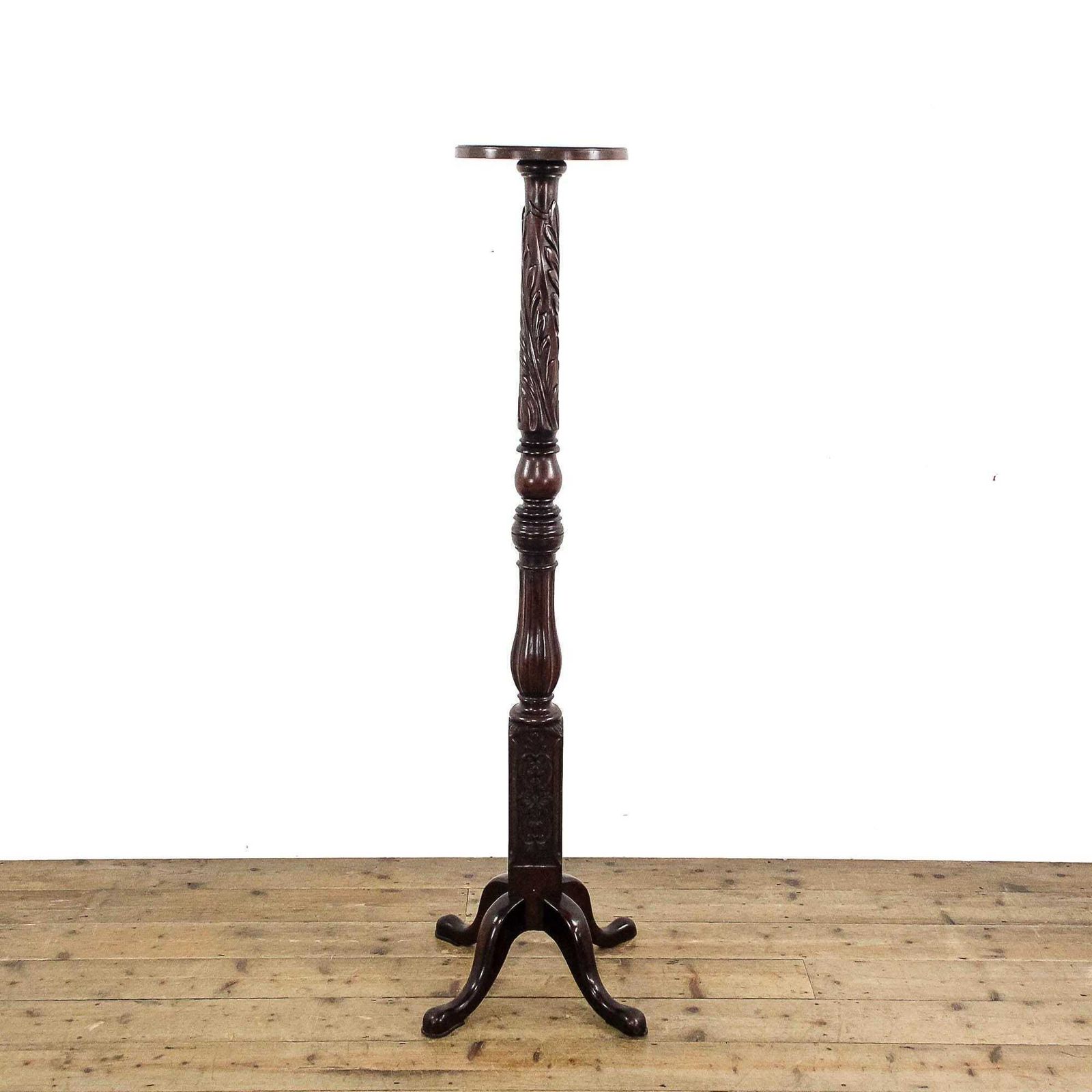 Antique Carved Mahogany Torchiere | Antique Plant Stand | Mahogany Stand | Plant Stand | Antique Stand | Torchiere (M 5826) photo for sale