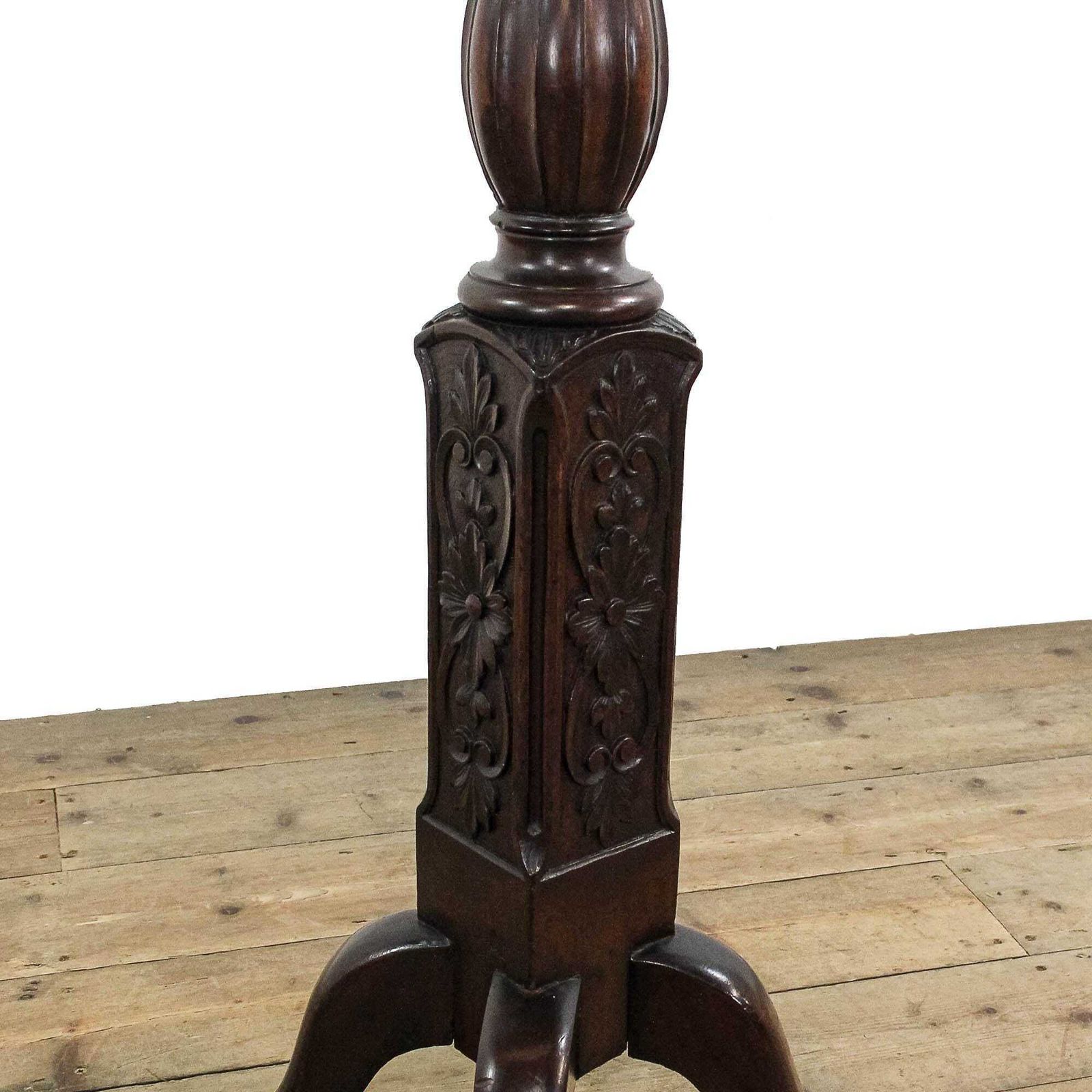 Antique Carved Mahogany Torchiere | Antique Plant Stand | Mahogany Stand | Plant Stand | Antique Stand | Torchiere (M 5826) photo buy
