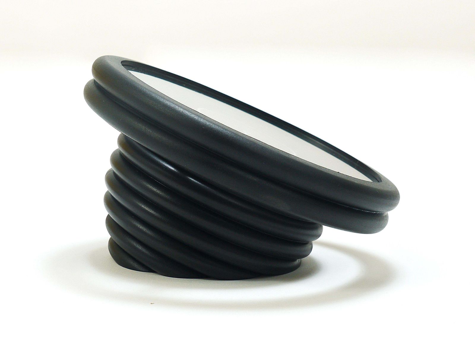Postmodern Round Pop Art Desk Or Table Clock, Memphis Milano Style, Italy, 1990s photo vintage