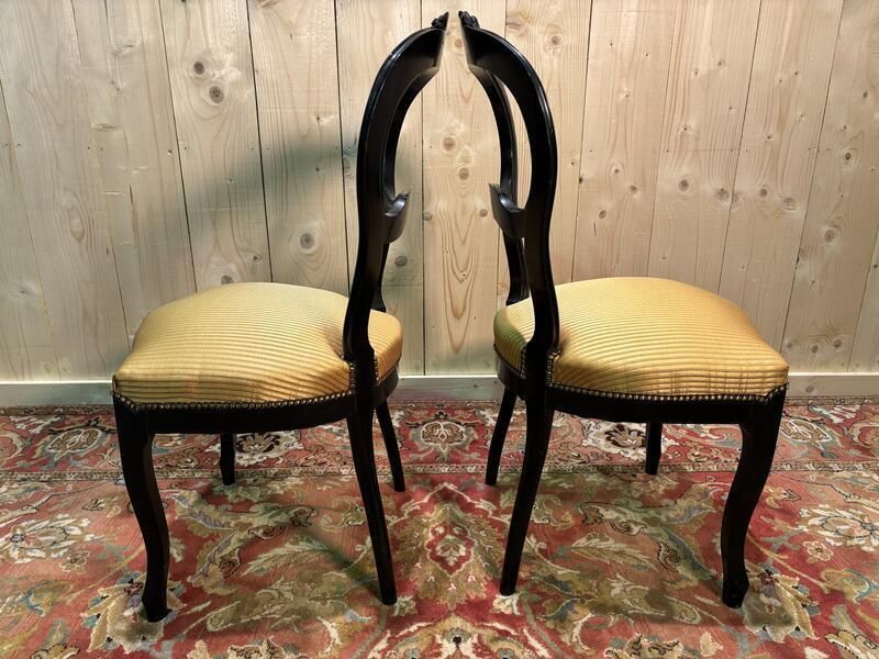 Paire De Chaises Napoléon III, 1800s photo for sale