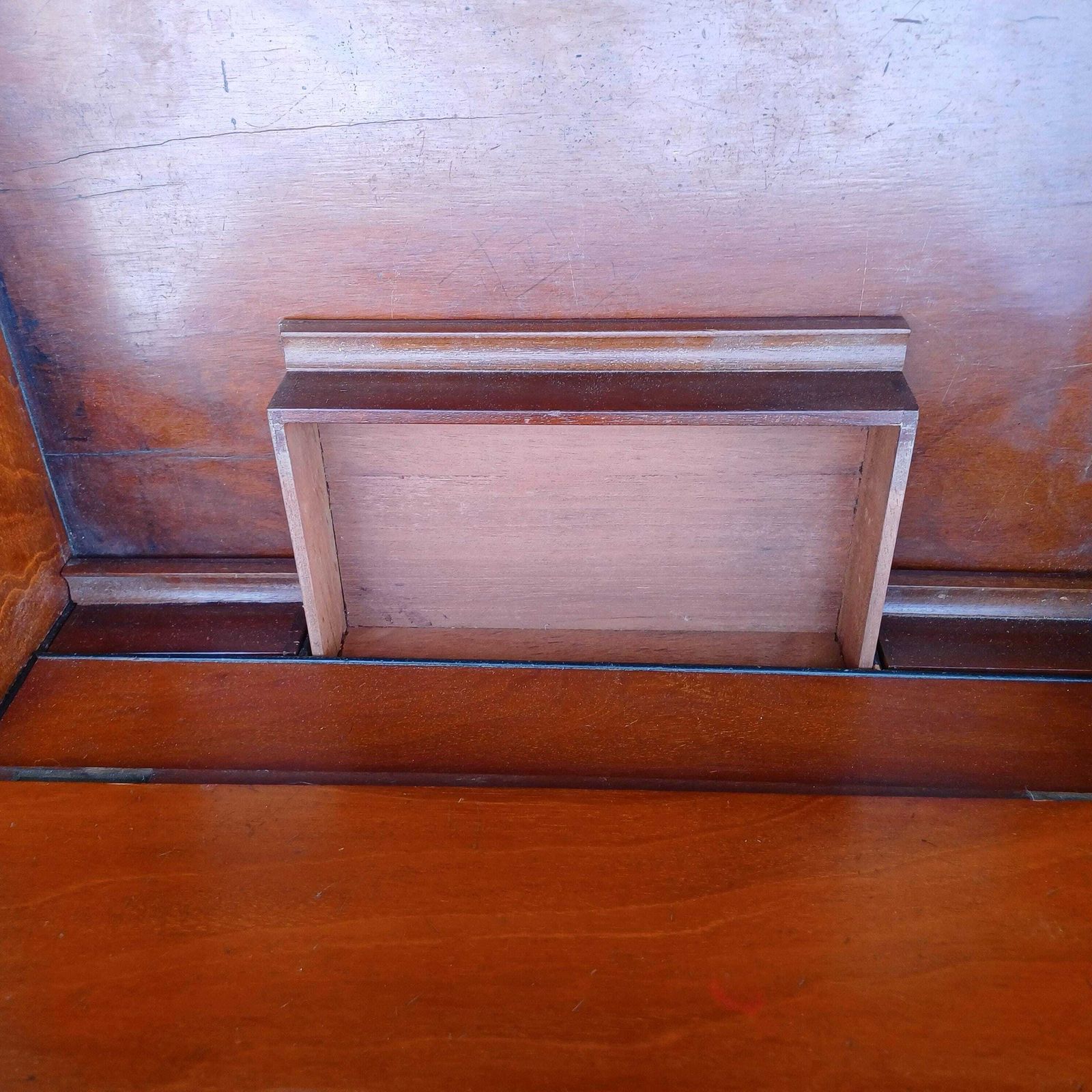 Vintage Davenport Antique Walnut Writing Desk With Carved Panel, Late 19th/Early 20th Century photo buy