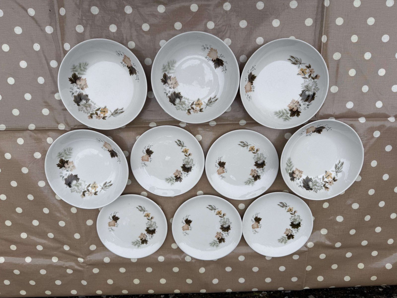 19 Piece Vintage Royal Doulton ‘Westwood’ Bone China   Part Dinner Service   Autumn Leaves photo Home Decor