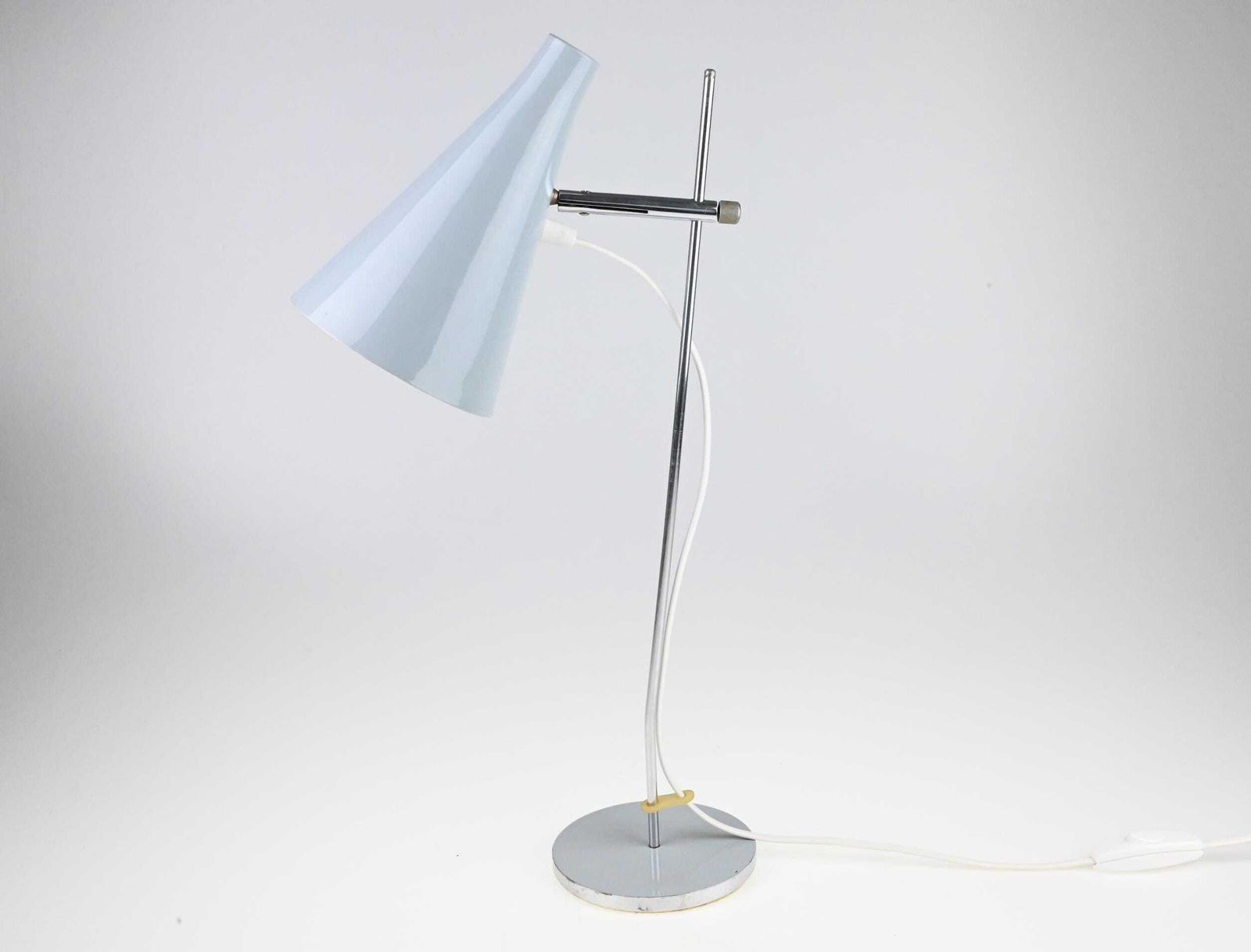 Gray Lidokov Table Lamp By Josef Hurka, Lidokov Lamp, Vintage Table Lamp, Industrial Lamp, Desk Lamp, Mid Century Lamp, Retro Lamp, Lamp photo vinterior
