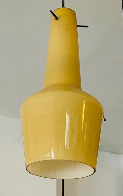 photo furniture Italian Mid Century Modern Cascading Glass Chandelier