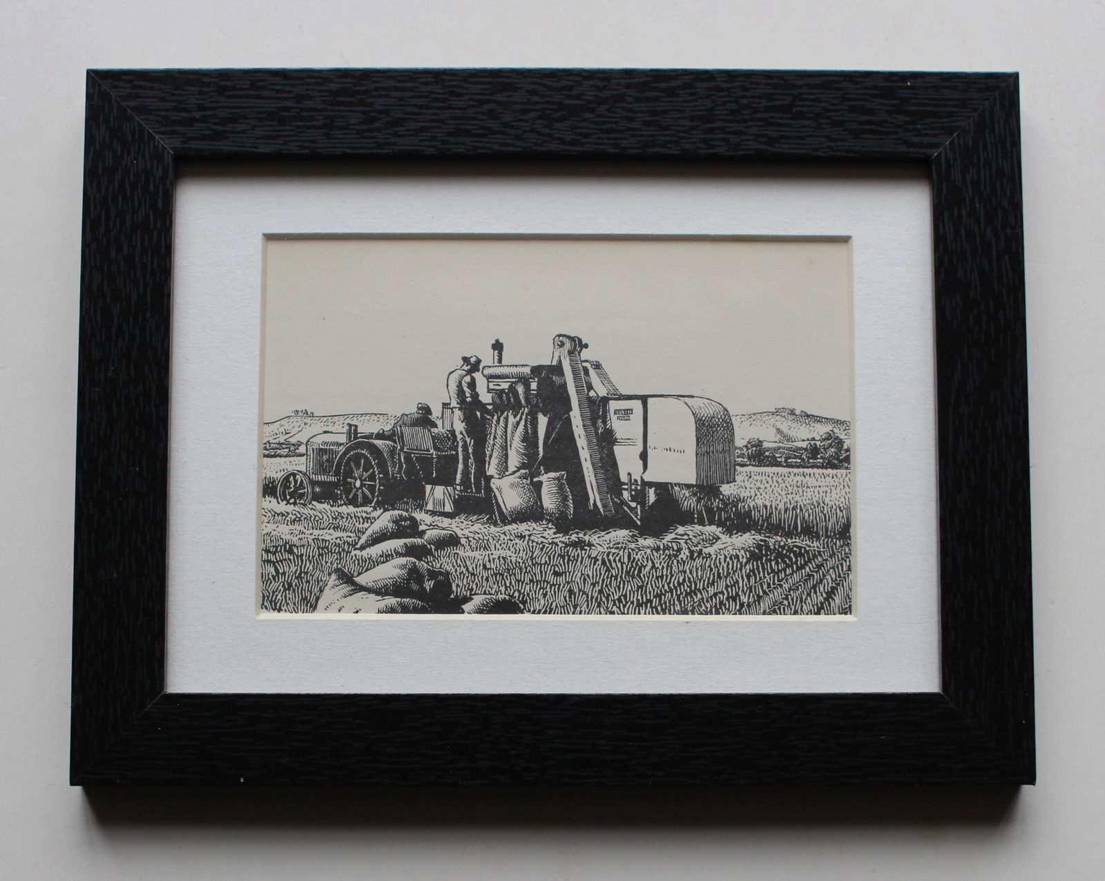 A Set Of Six Small Framed Prints 'Farming In The 1940's By Charles Frederick Tunnicliffe photo for sale