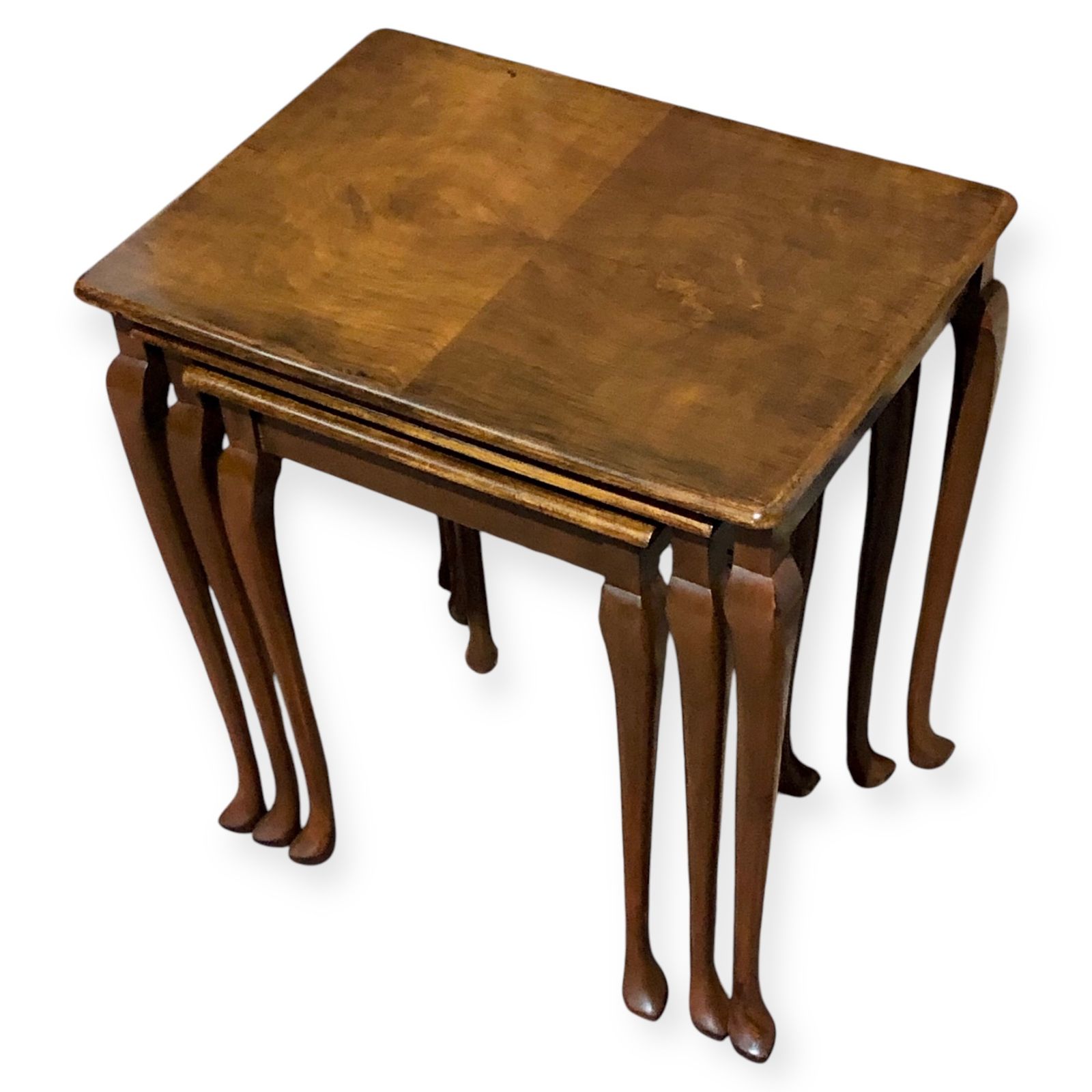 Handsome Nest Of Vintage Walnut Coffee Tables photo furniture