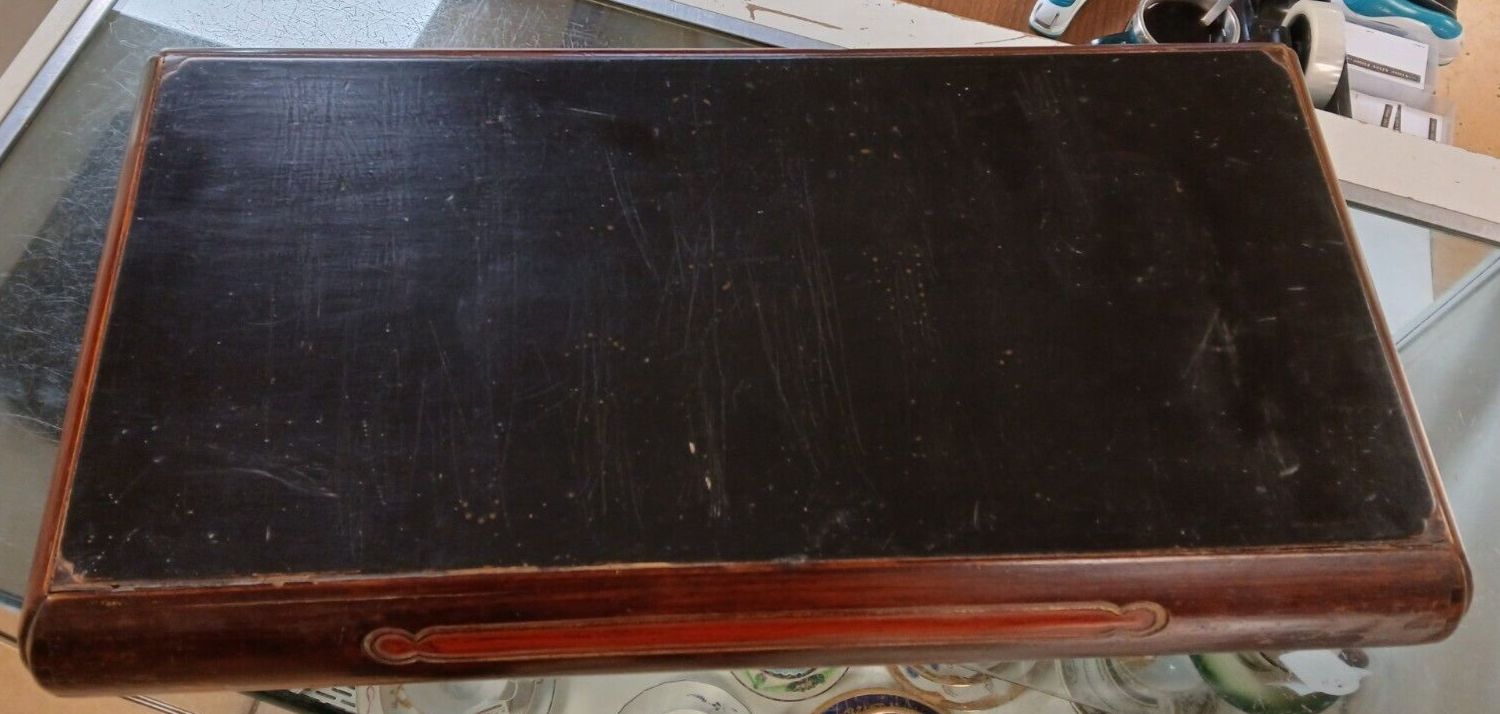 Very Rare Antique Chinese Lacquered Wood Food Presentation/Tea Ceremony Box photo Home Decor