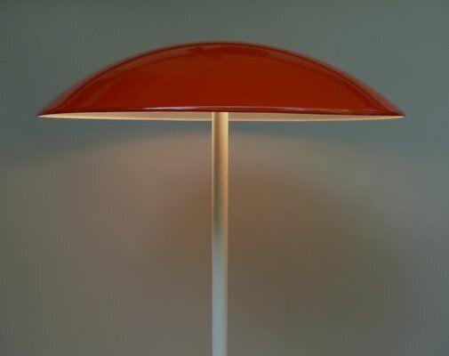 photo furniture Orange And White Mushroom Outdoor Garden Lamps From Bega, 1950s, Set Of 2