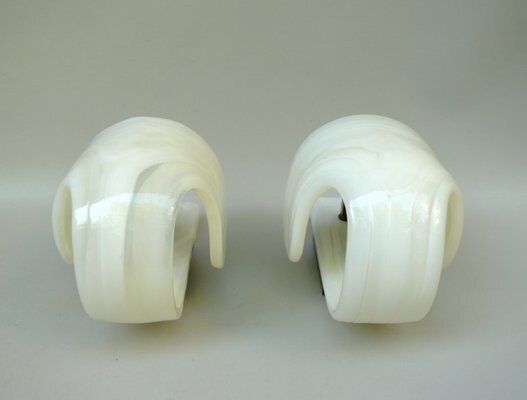 Space Age Futuristic Dark Brown Acrylic Glass Wall Lights From Wila, 1970s, Set Of 2 photo for sale