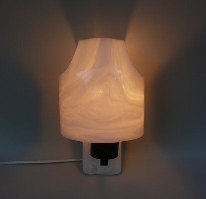 photo vinterior Space Age Futuristic Dark Brown Acrylic Glass Wall Lights From Wila, 1970s, Set Of 2
