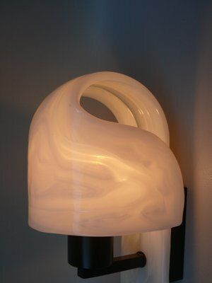 photo buy Space Age Futuristic Dark Brown Acrylic Glass Wall Lights From Wila, 1970s, Set Of 2