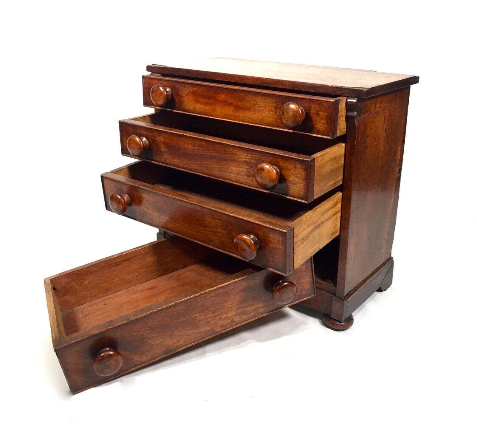 Antique Victorian 19th Century Wooden Chest Of Drawers / Apprentice Furniture photo buy