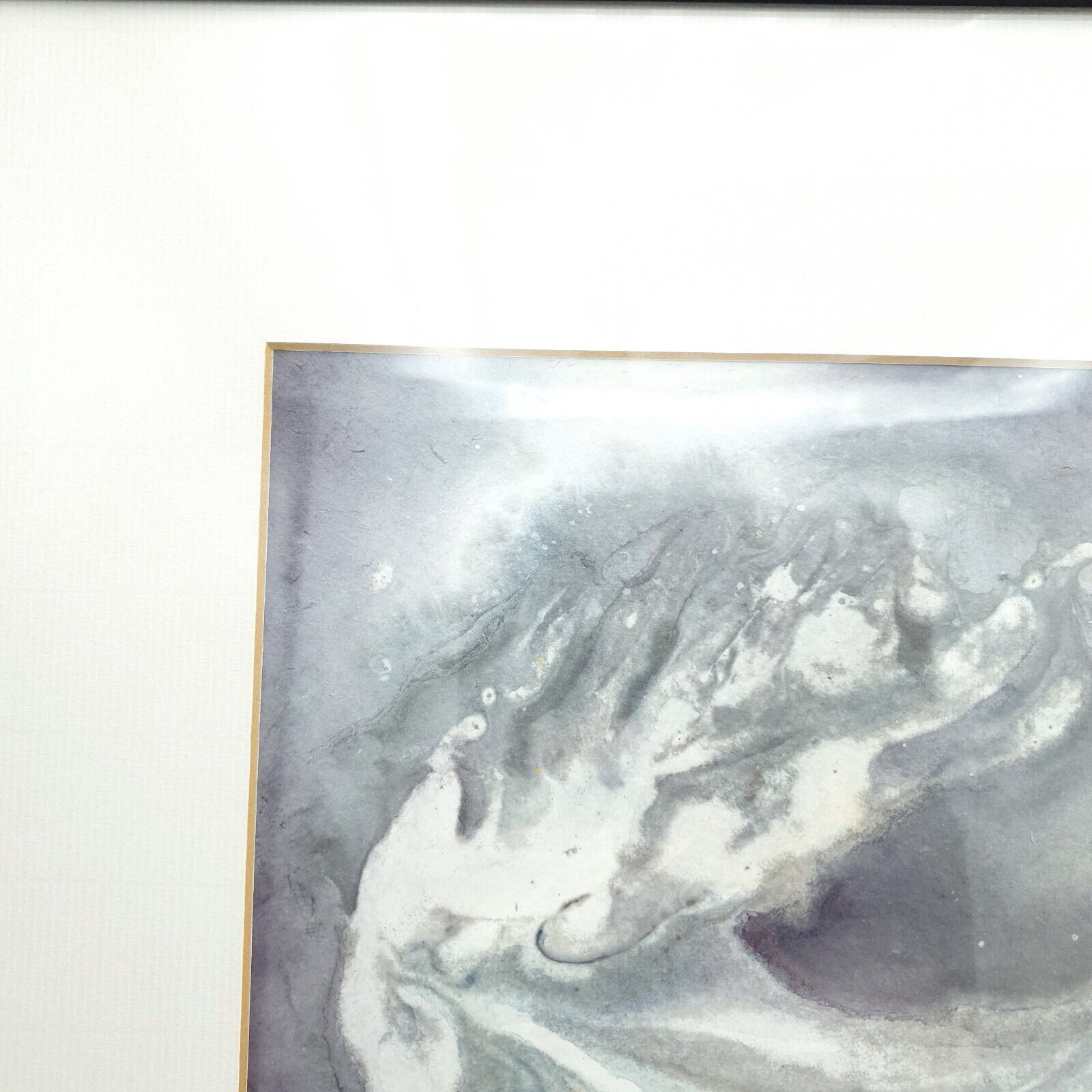 Chinese Ink & Colour Painting 'Vortex' Sheena Davis Artist On Xuan Paper Framed photo for sale