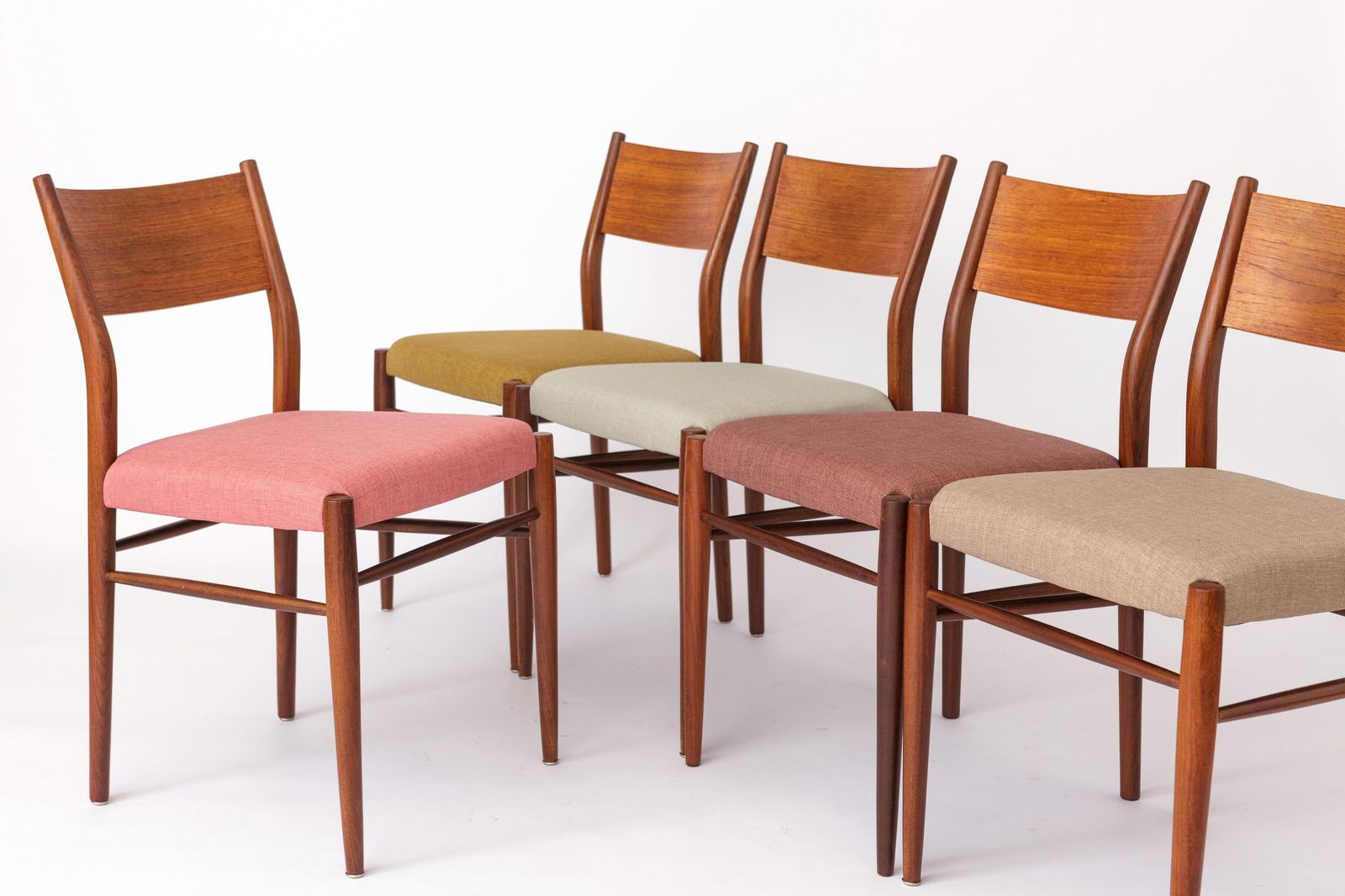 5 Lübke Chairs 1960s Germany Vintage photo for sale