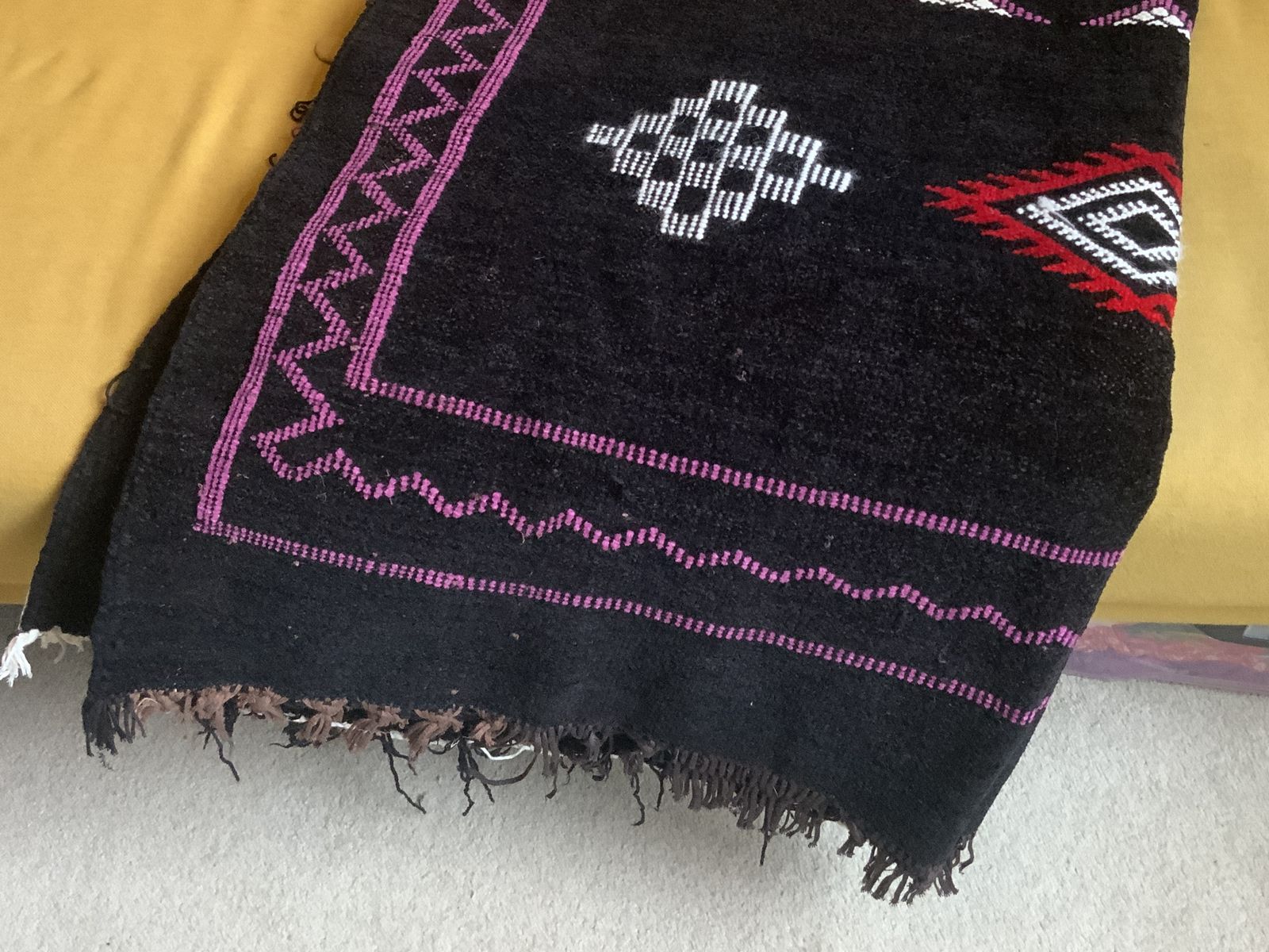 Unique, One Off, Moroccan Handmade Woven Berber Rug, Made In Atlas Mountains photo buy