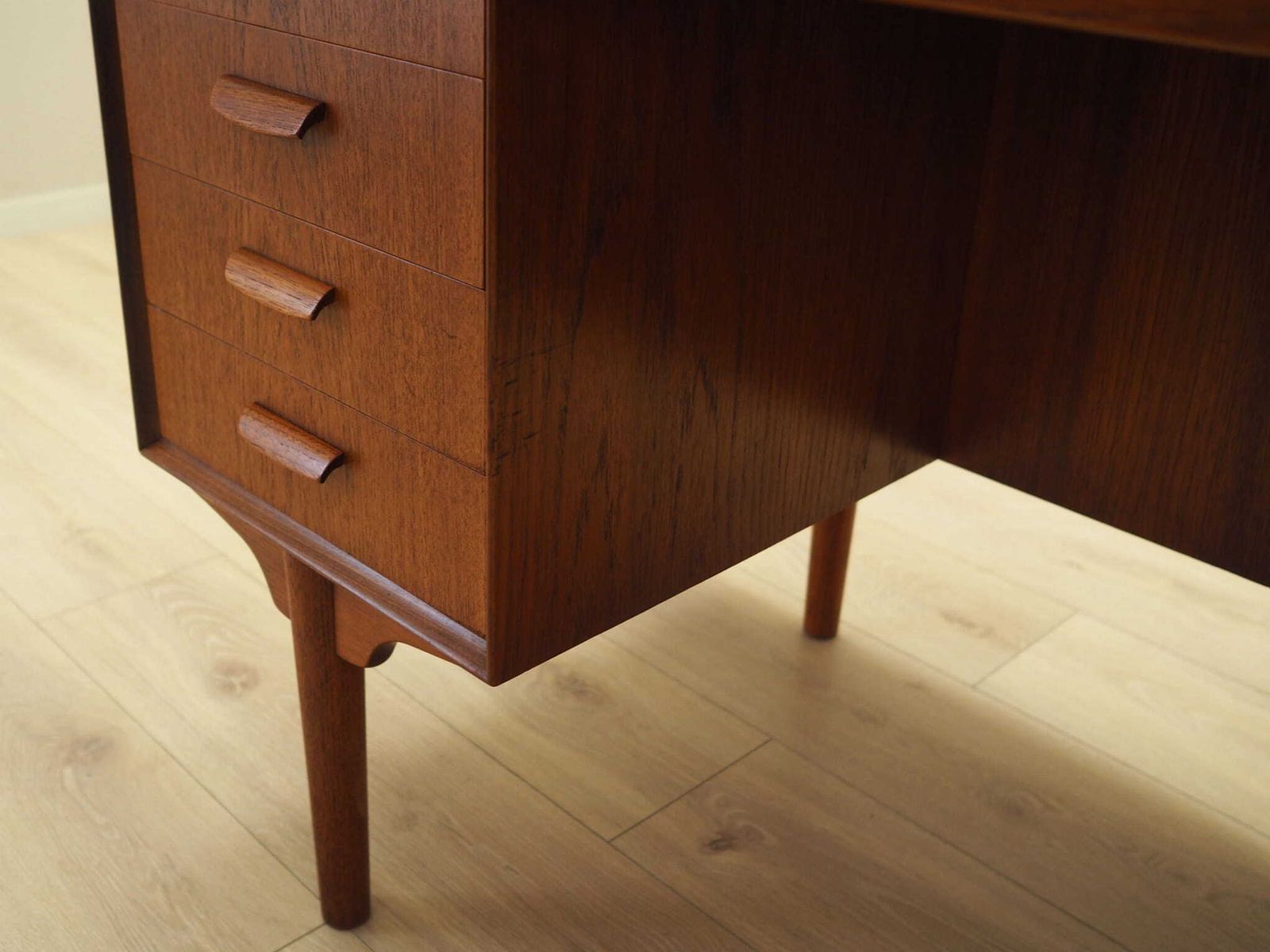 photo buy Teak Desk, Danish Design, 1970s, Designer: H.P. Hansen, Manufacturer: Randers Møbelfabrik