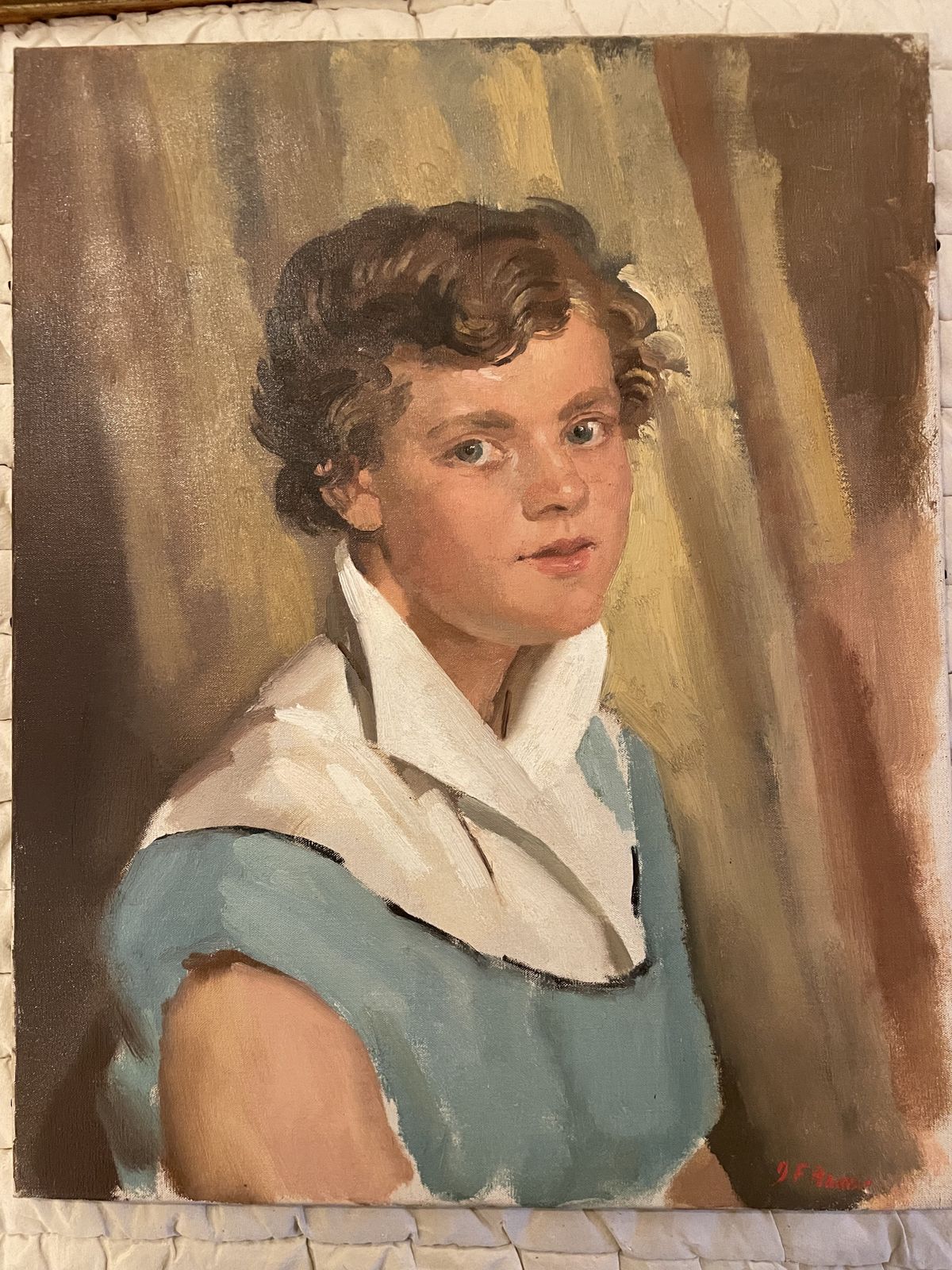 Mid Century Portrait Of A Woman.