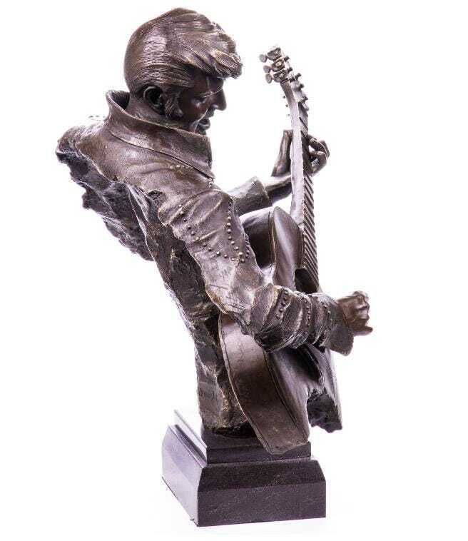 Elvis Presley Bronze Figurine   Perfect Gift For Music Lovers And Rock'n'roll Fans photo for sale
