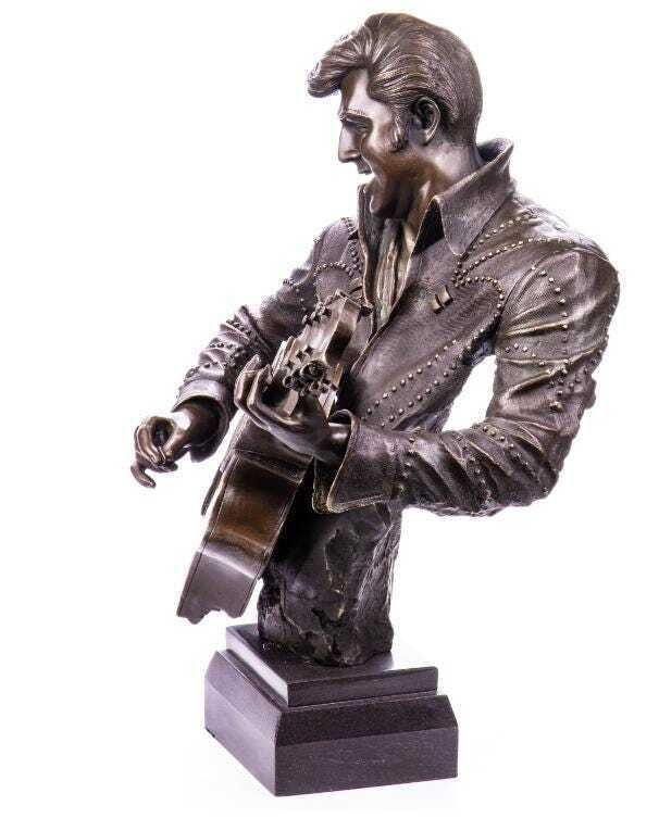 Elvis Presley Bronze Figurine   Perfect Gift For Music Lovers And Rock'n'roll Fans photo Home Decor