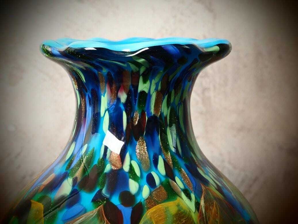 Murano Glass Vase – Elegant Gift For Art Lovers And Special Occasions photo furniture
