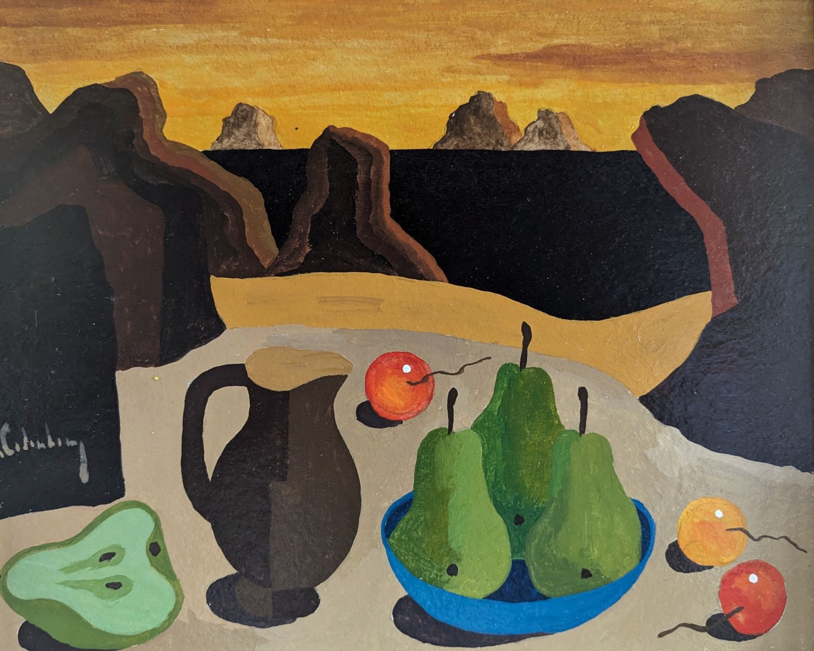 photo furniture Surrealist Still Life Oil Painting