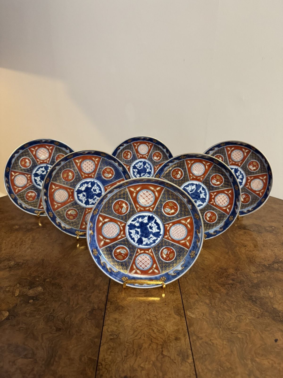 Outstanding Rare Collection Of Fourteen Matching Antique Japanese Imari Plates photo 2425.0