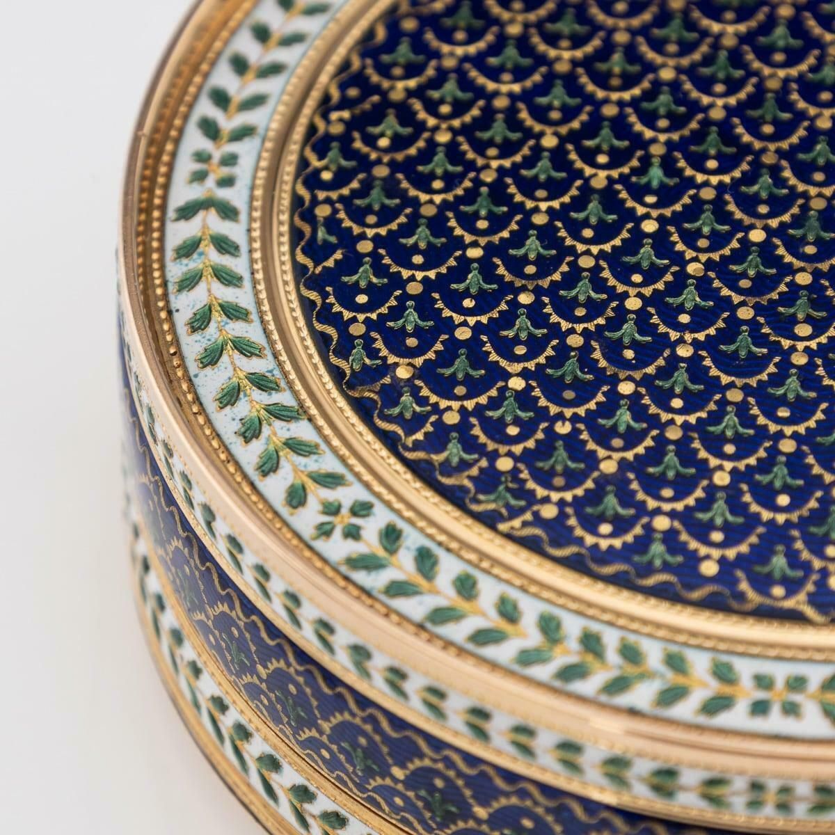 18th Century French 18k Gold & Enamel Snuff Box, Joseph Etienne Blerzy C.1780 photo buy