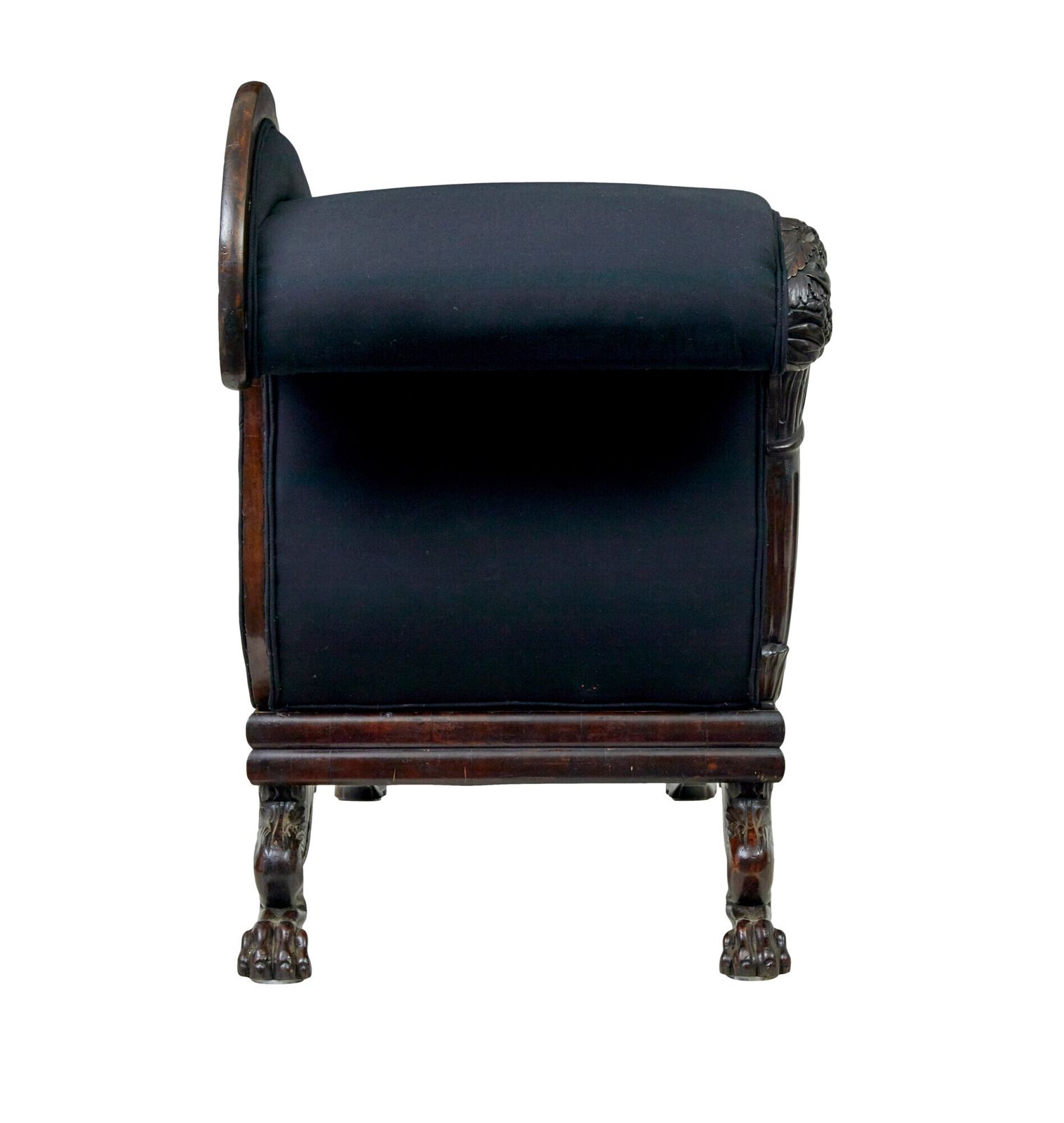 photo for sale 19th Century William IV Carved Mahogany Chaise Longue