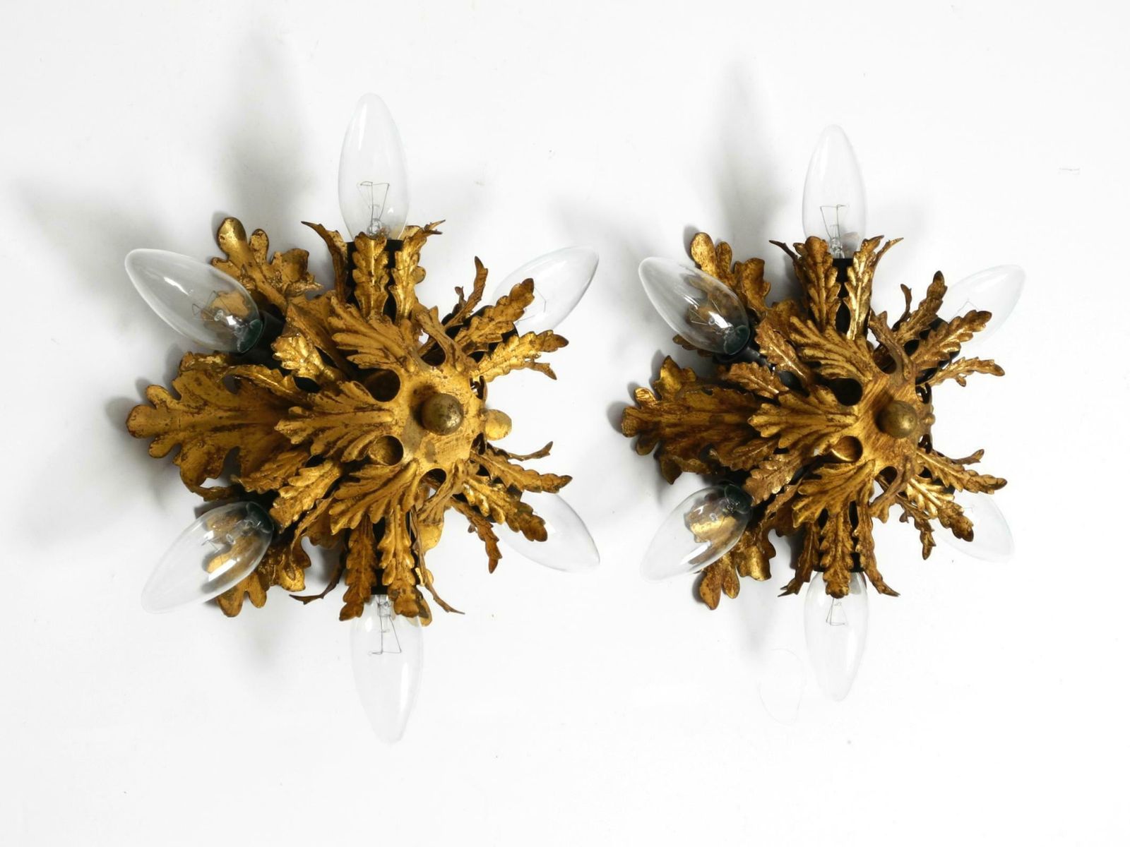 Set Of Three Beautiful 60s Italian Ceiling Or Wall Lamps By Banci Firenze Italy photo buy