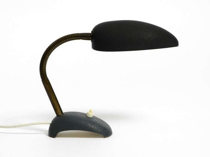 Beautiful Small 1950s Table Lamp With Metal Gooseneck From Gebrüder Cosack photo furniture