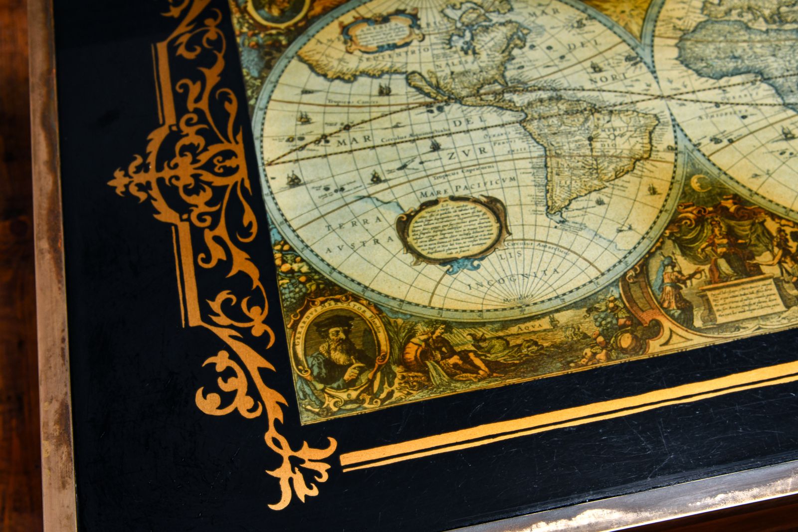 A World Map Coffee Table C1960's photo for sale