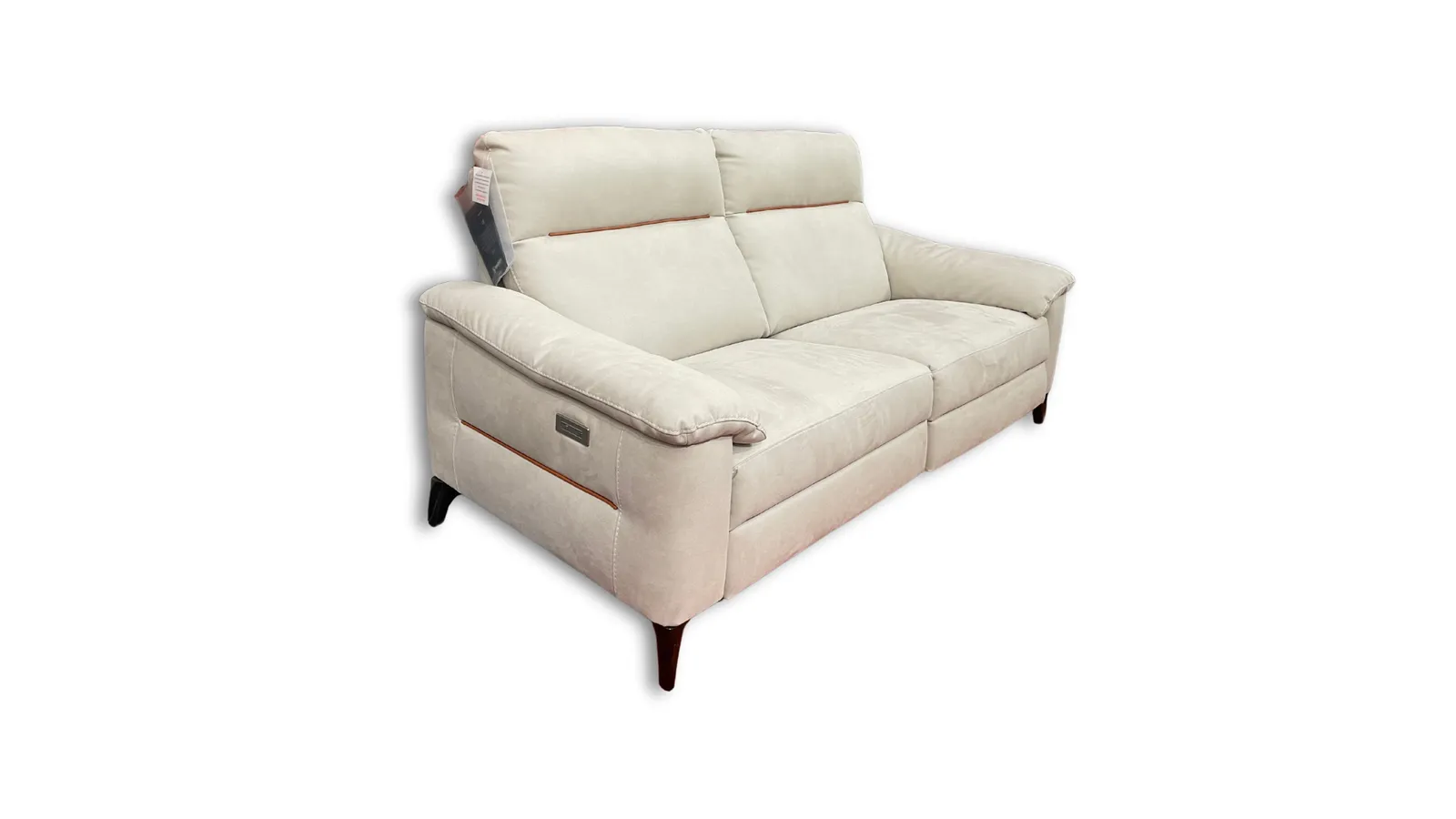 Egoitaliano 3 Seater Sofa With 2 Recliners – Italian Luxury In Cashmere "Grigio Opale" Colour photo Furniture
