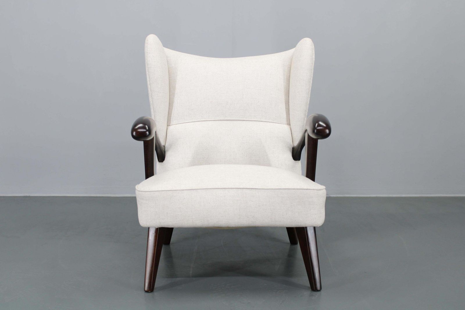 1950s Restored Wing Chair, Czechoslovakia photo furniture