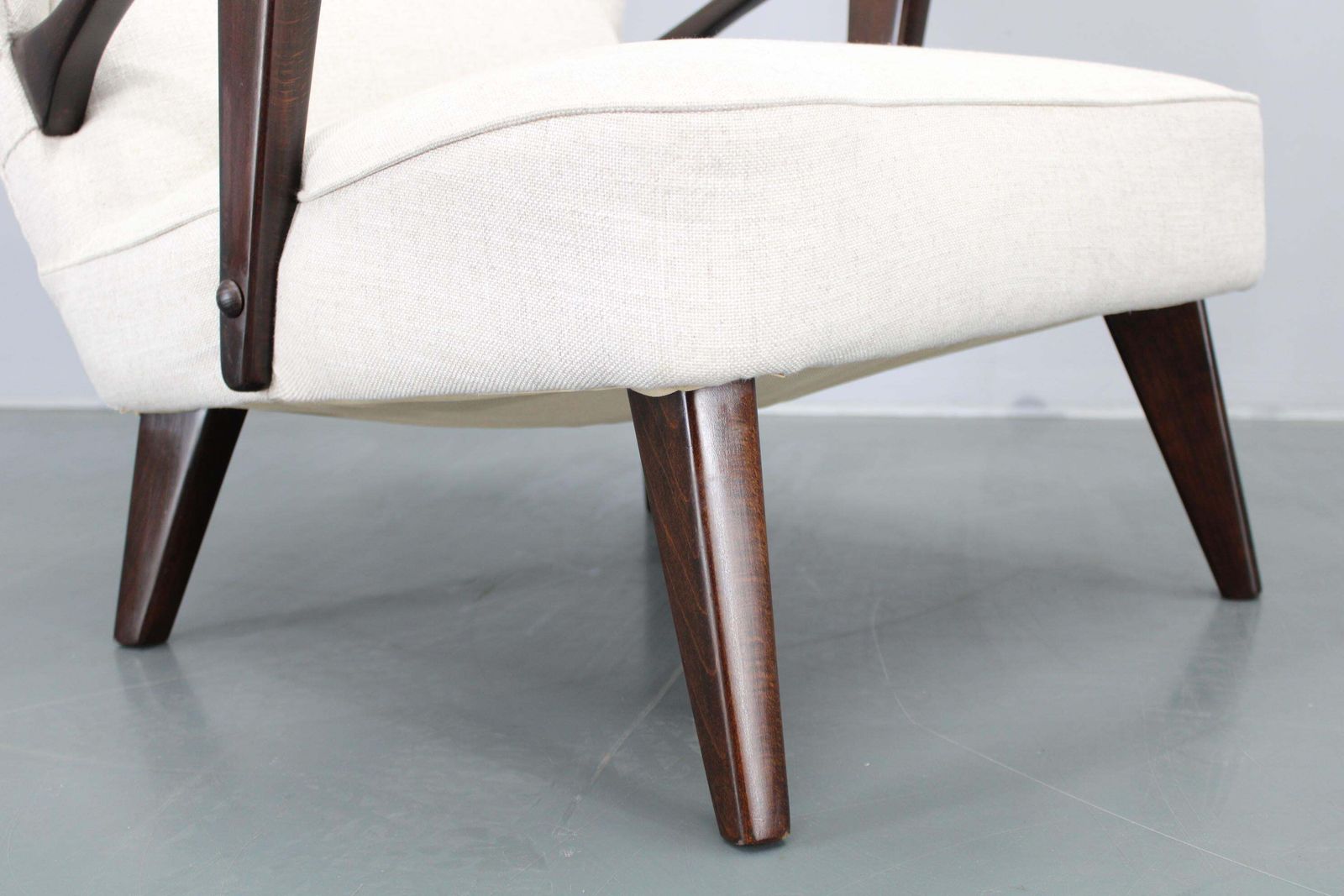 1950s Restored Wing Chair, Czechoslovakia photo buy
