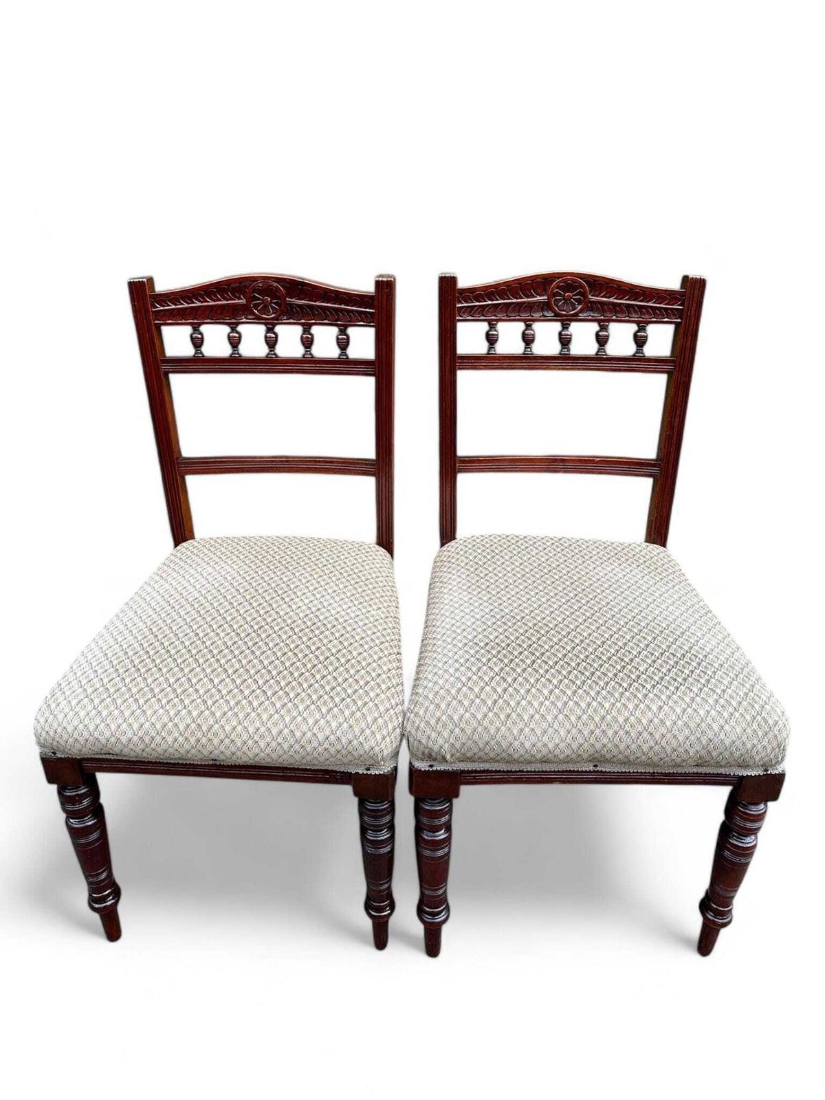 Antique Victorian Mahogany Dining Chairs C1850 / Set Of 6 photo vintage