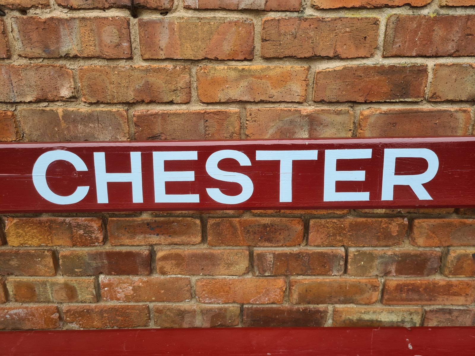 A Lovely Late 19th Or Early 20th Century Railway Station Bench   Chester photo 495.0