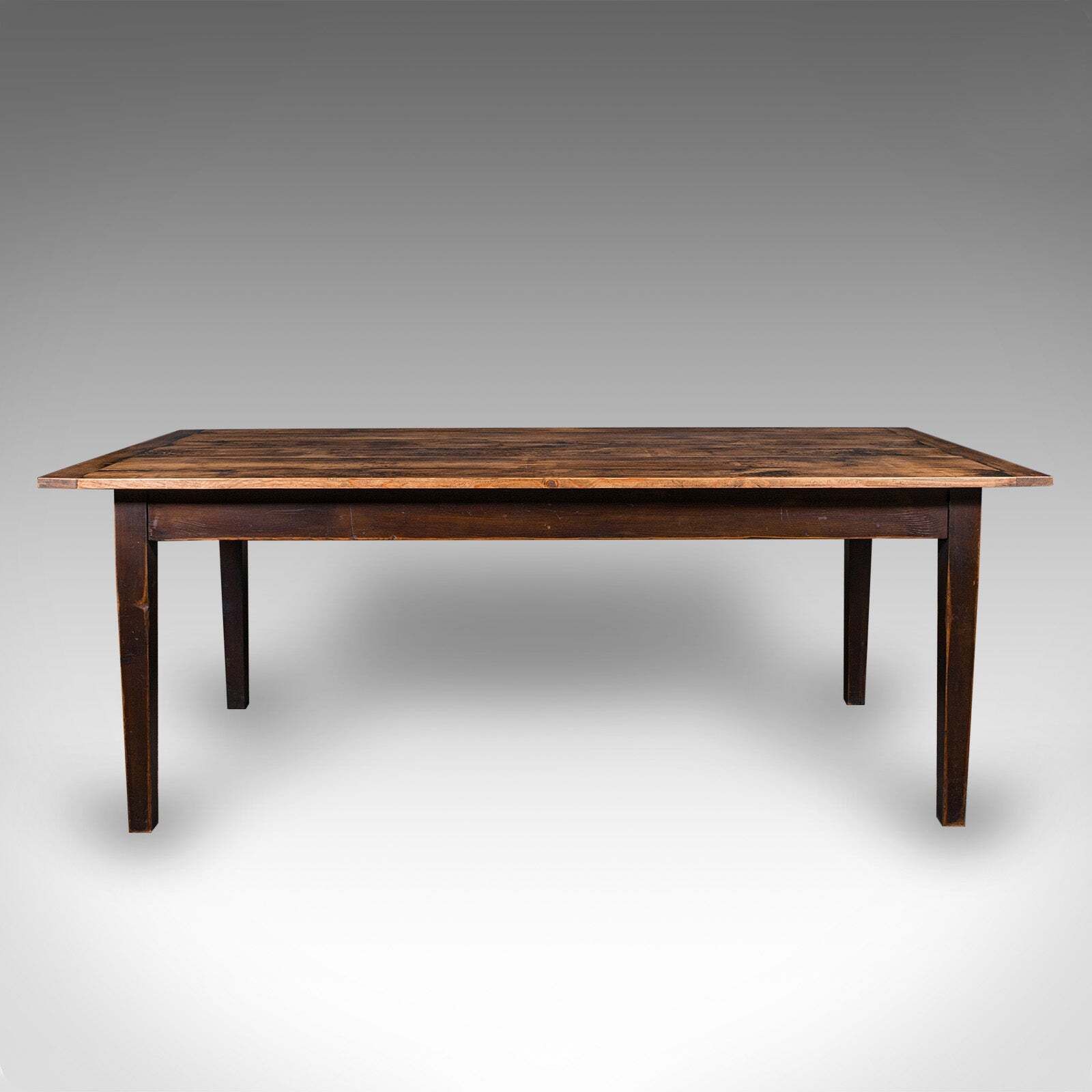 6' 6'' Antique Farmhouse Dining Table, English, Pine, Country House, Victorian photo furniture
