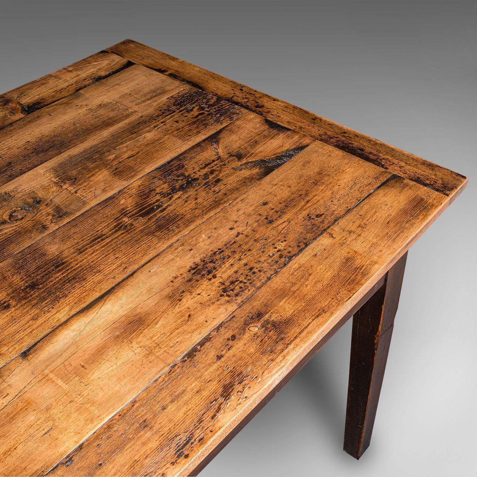 photo furniture 6' 6'' Antique Farmhouse Dining Table, English, Pine, Country House, Victorian