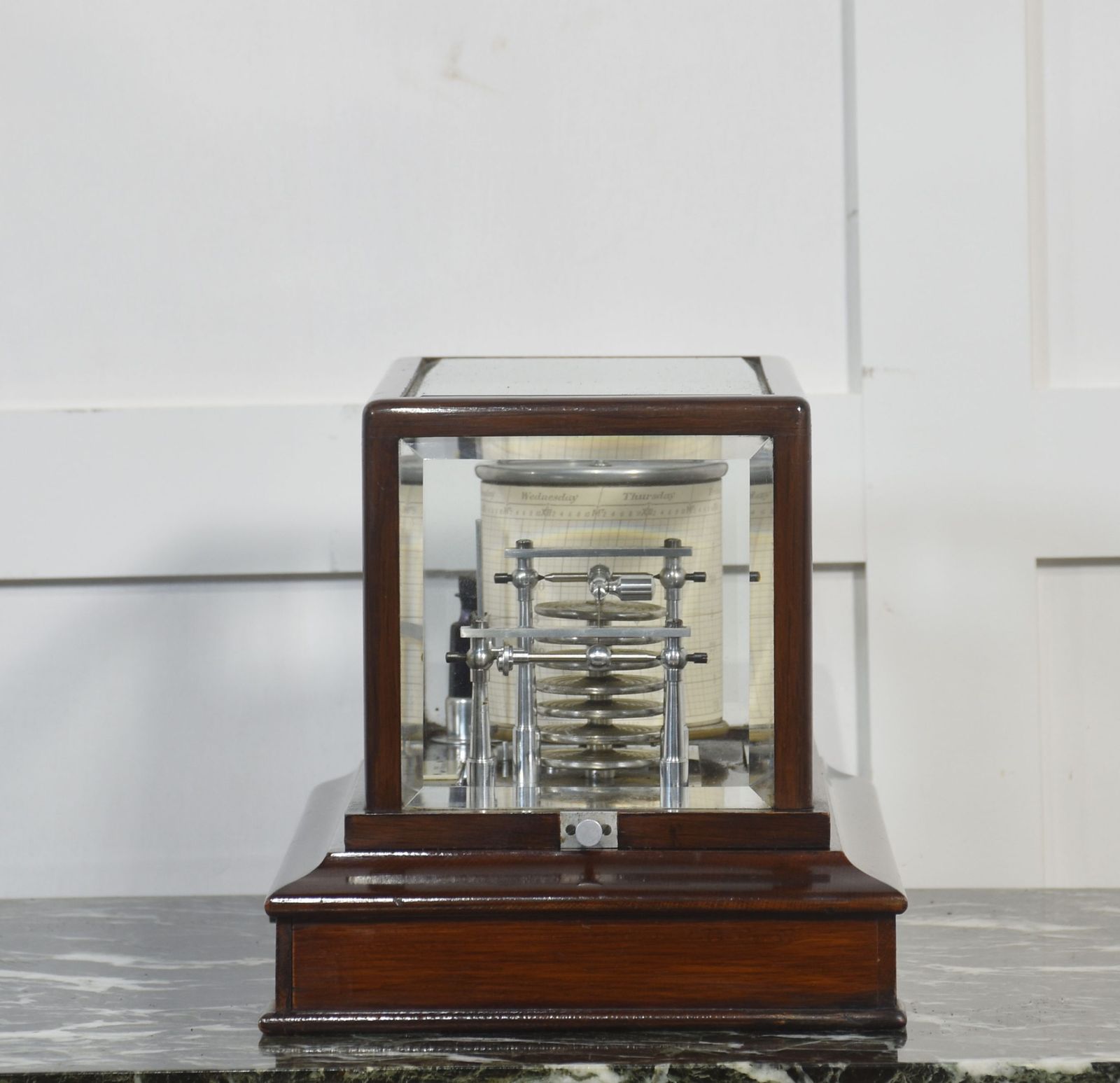 Mahogany Cased Barograph photo for sale