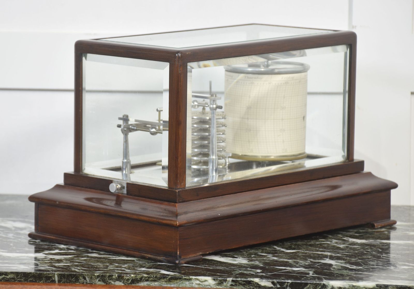 Mahogany Cased Barograph photo Furniture