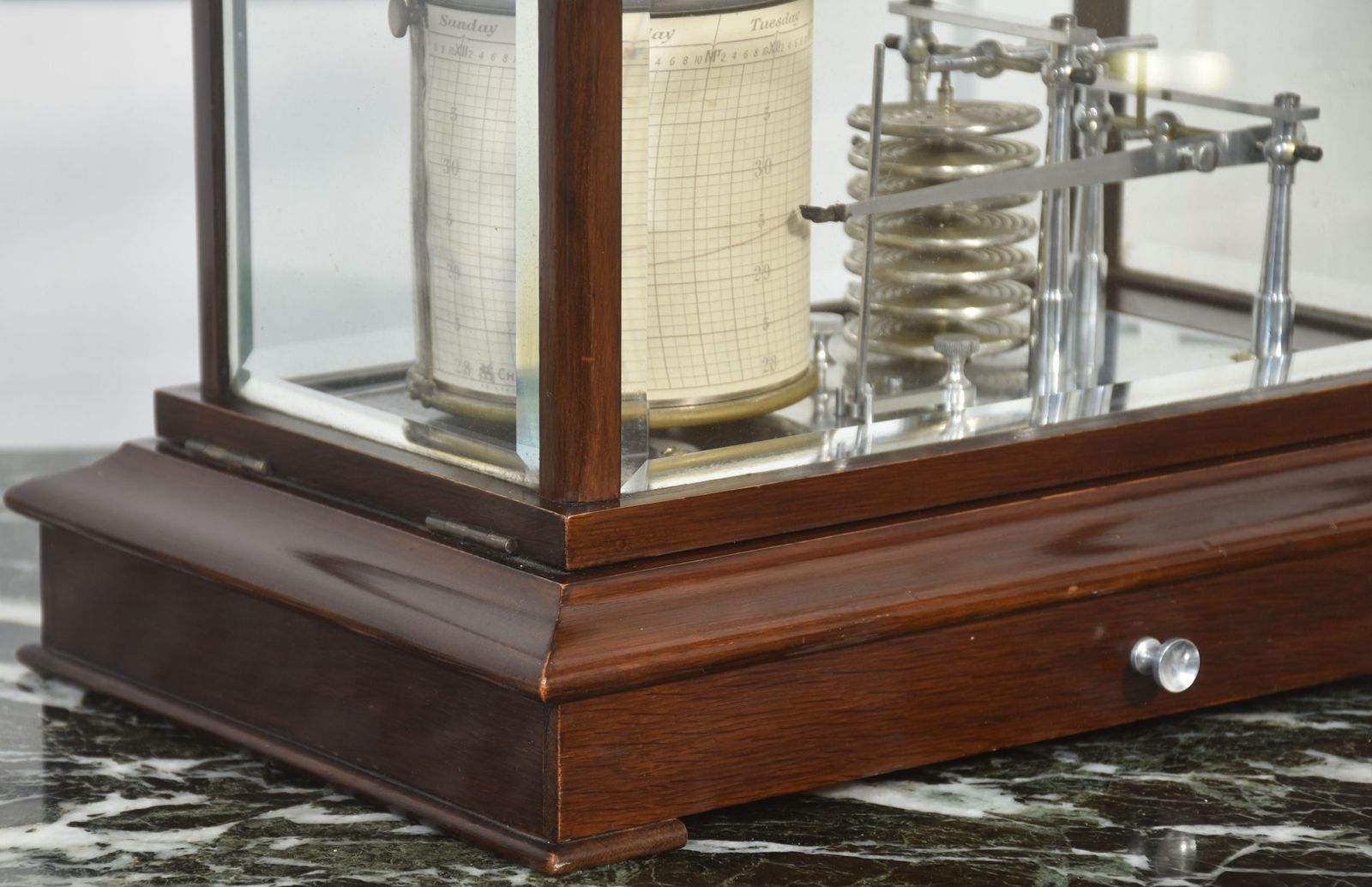 photo for sale Mahogany Cased Barograph