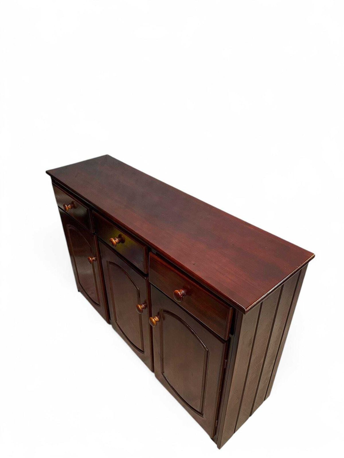 Vintage Carved Sideboard C1980 / Solid Pine photo vinterior