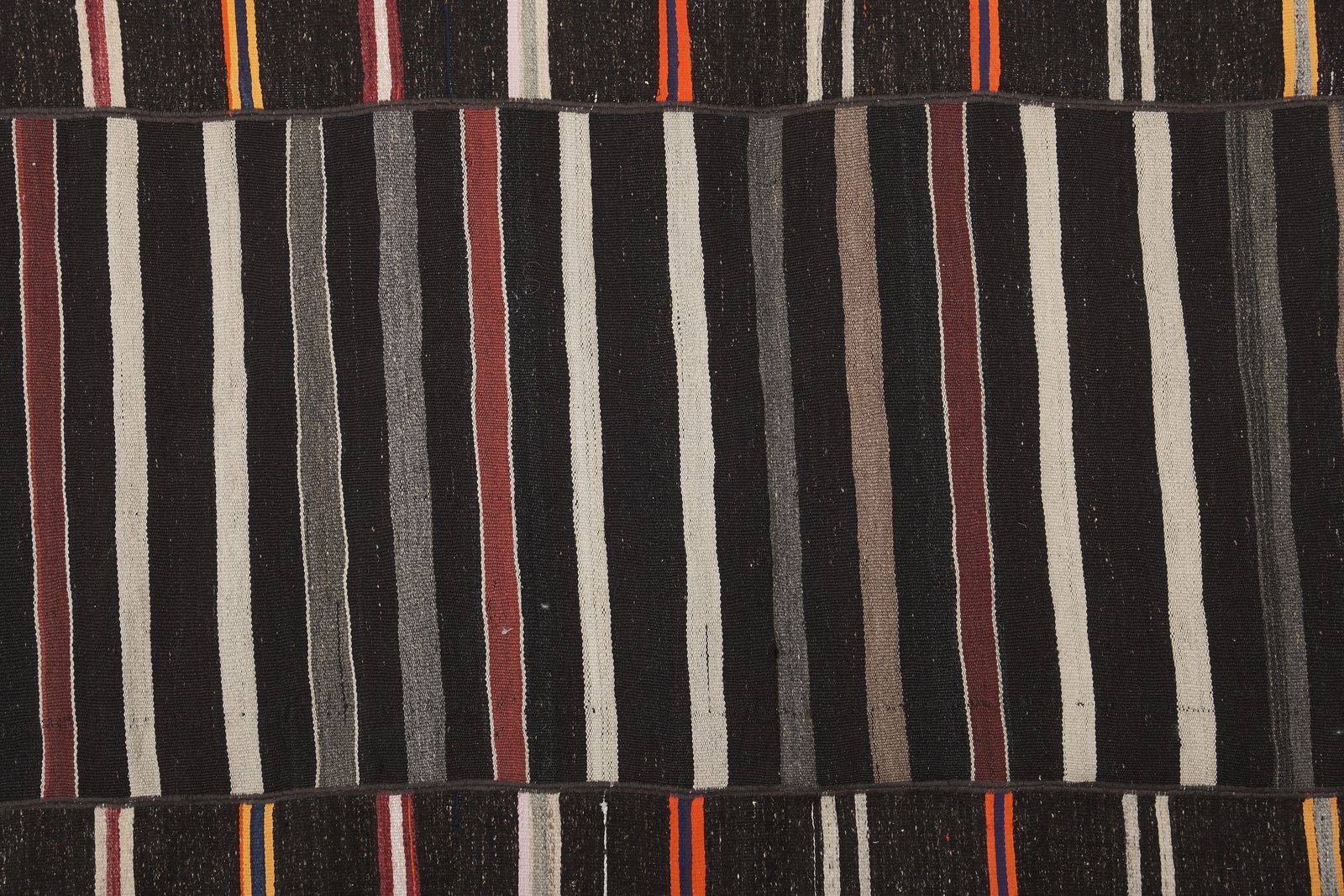 Early 20th Century Striped Kilim With Horizontal Stripe 10'7'' X 11'3'' photo buy