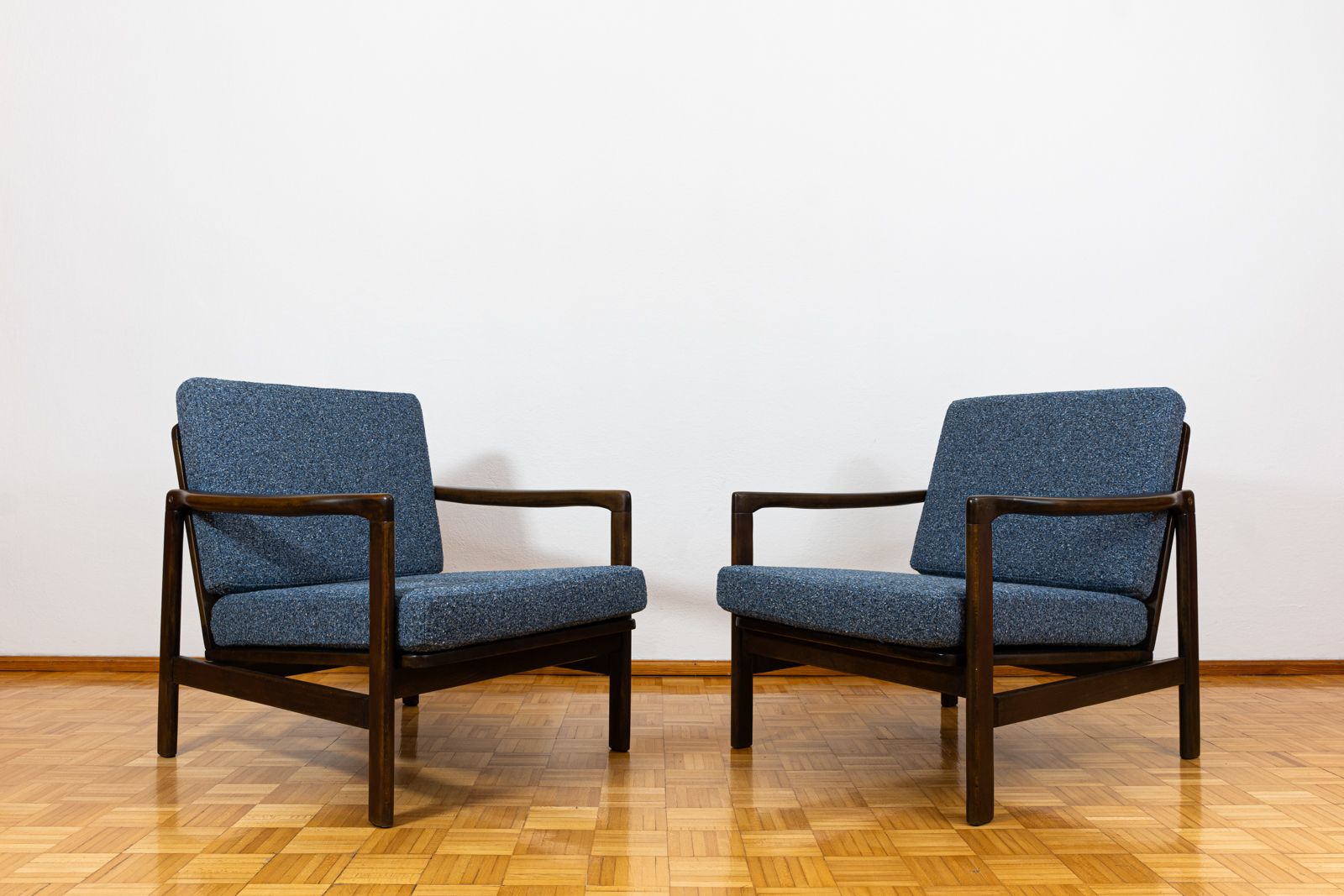 Pair Of Mid Century Armchairs B7522 By Zenon Bączyk, Poland, 1960's photo vinterior